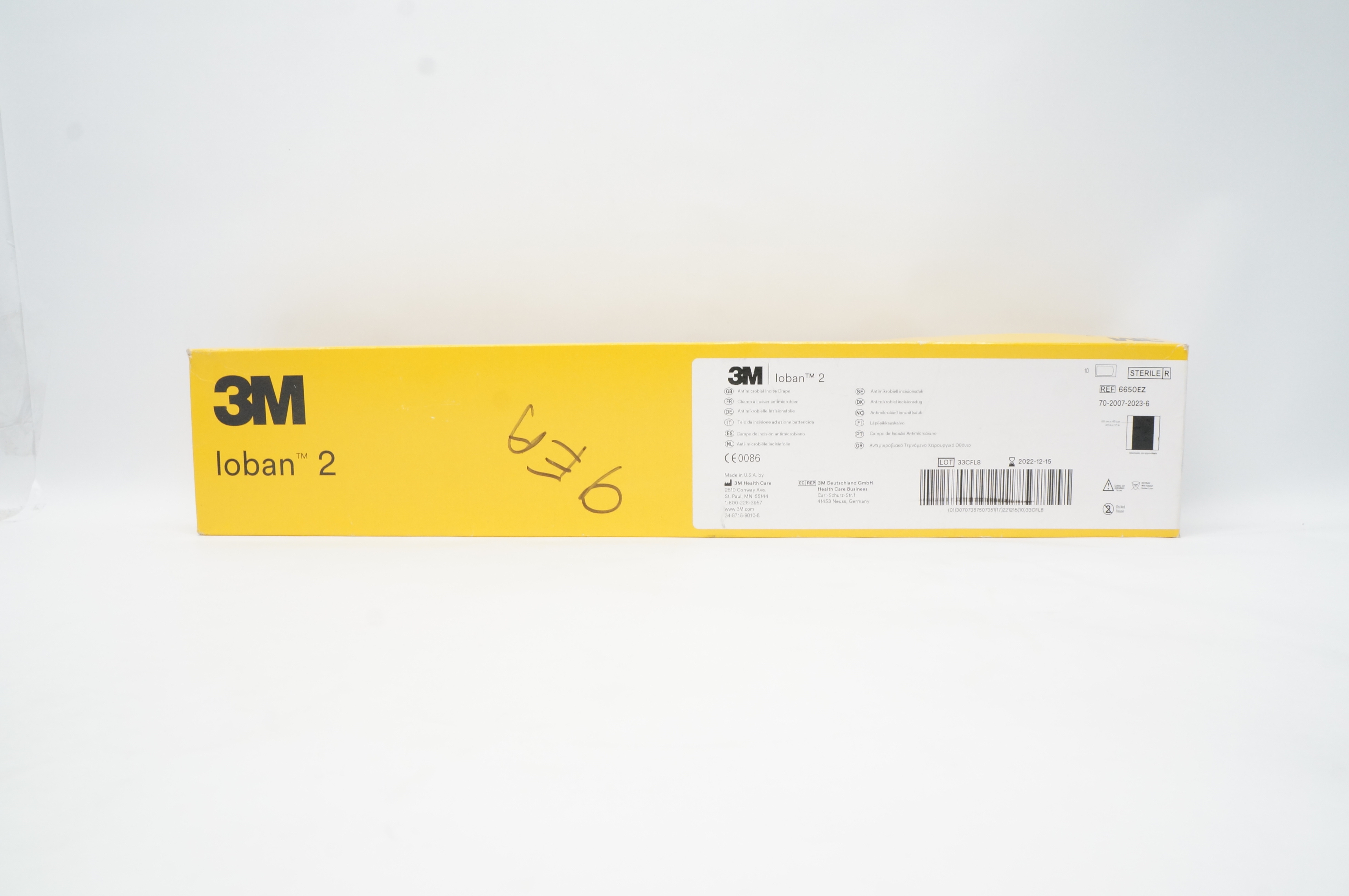 3M 6650EZ Loban 2 Antimicrobial Incise Drape 23inch x 17inch - Box of 10
