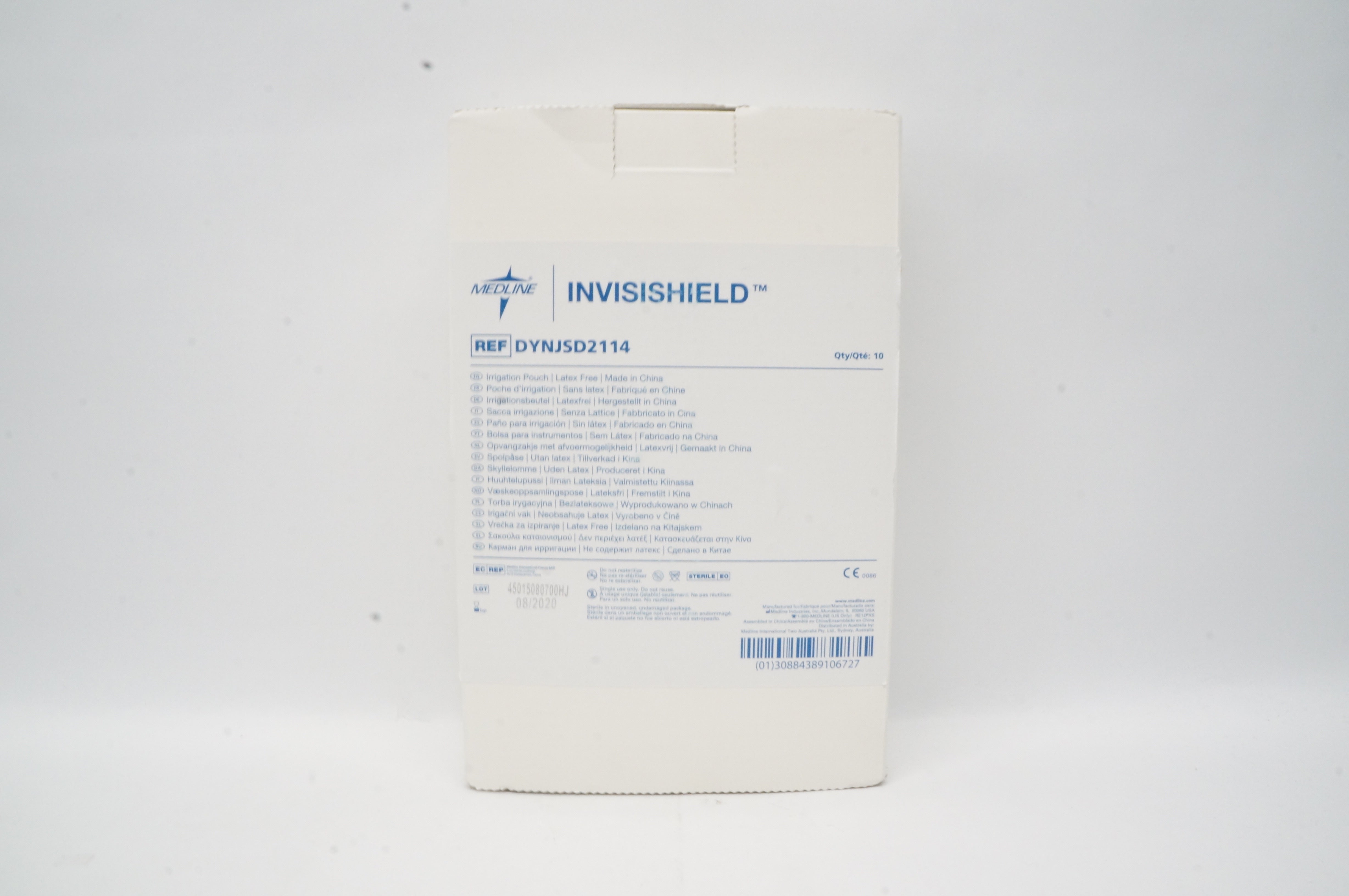 Medline DYNJSD2114 Invisishield Irrigation Pouch - Box of 10 (x)