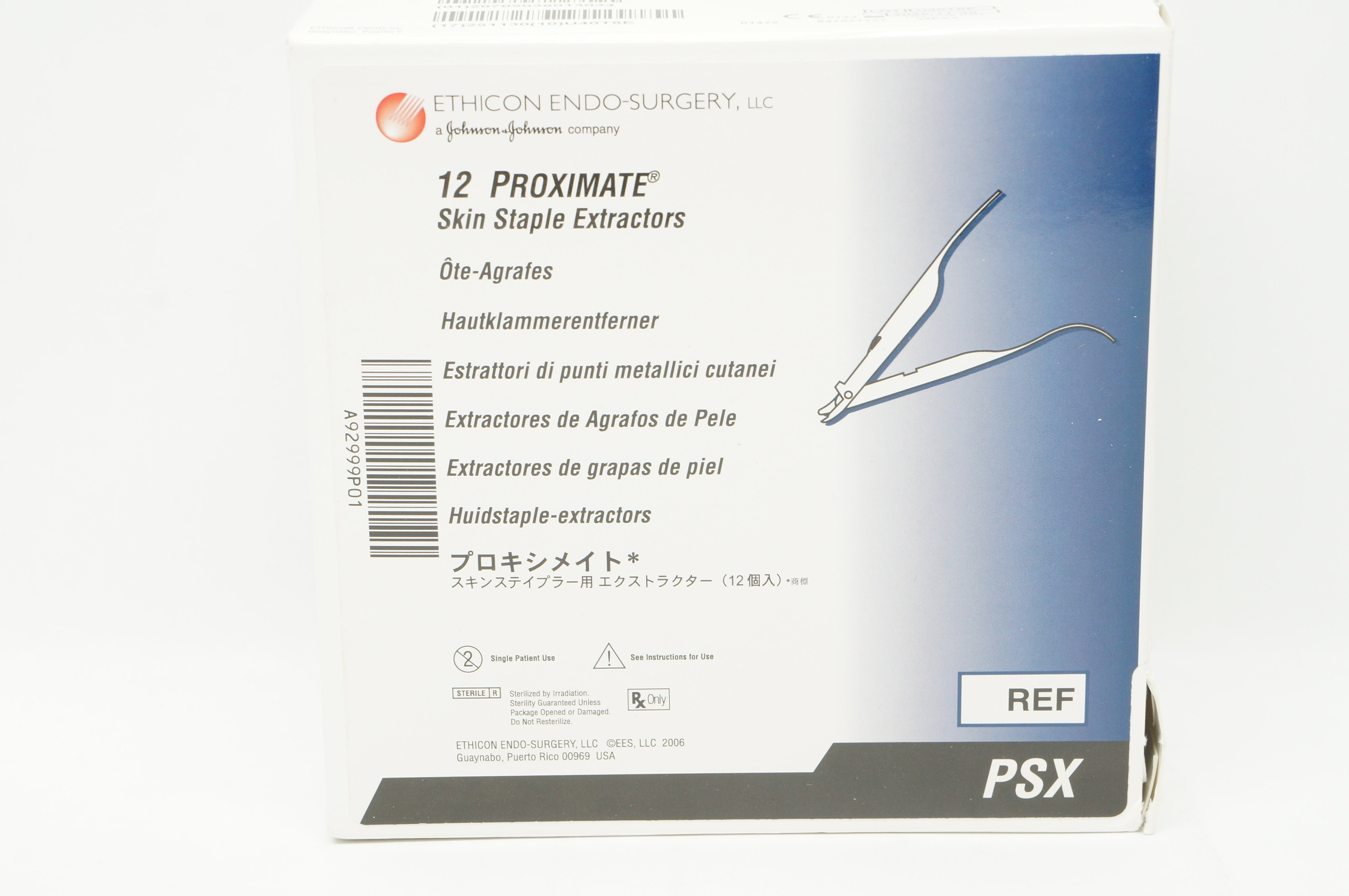 Ethicon PSX 12 Proximate Skin Staple Extractors