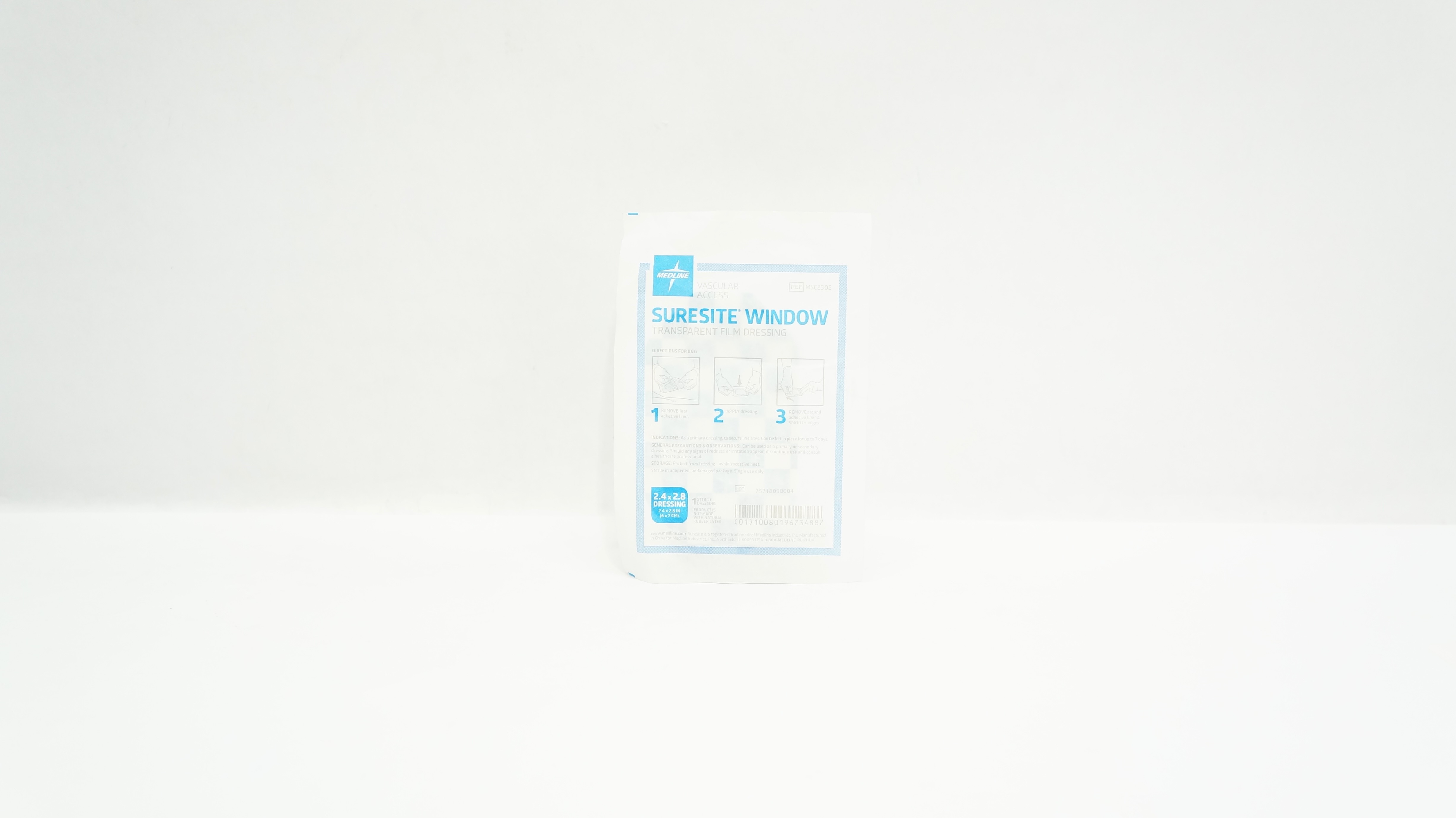 Medline MSC2302 Suresite Window Transparent Film Dressing 2.4inch x 2.8inch