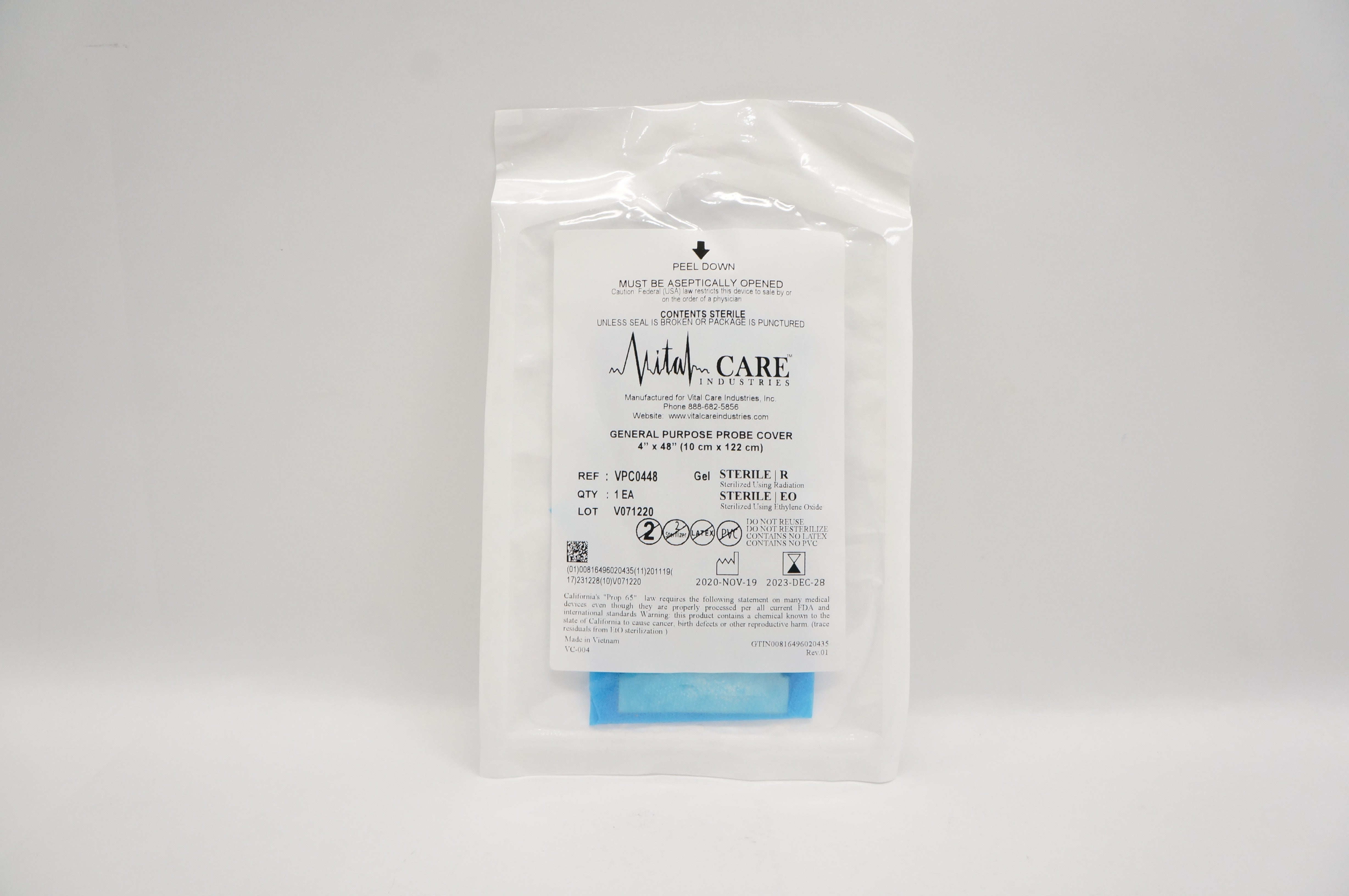 VitalCare VPC0448 General Purpose Probe Cover 4 inch x 48 inch