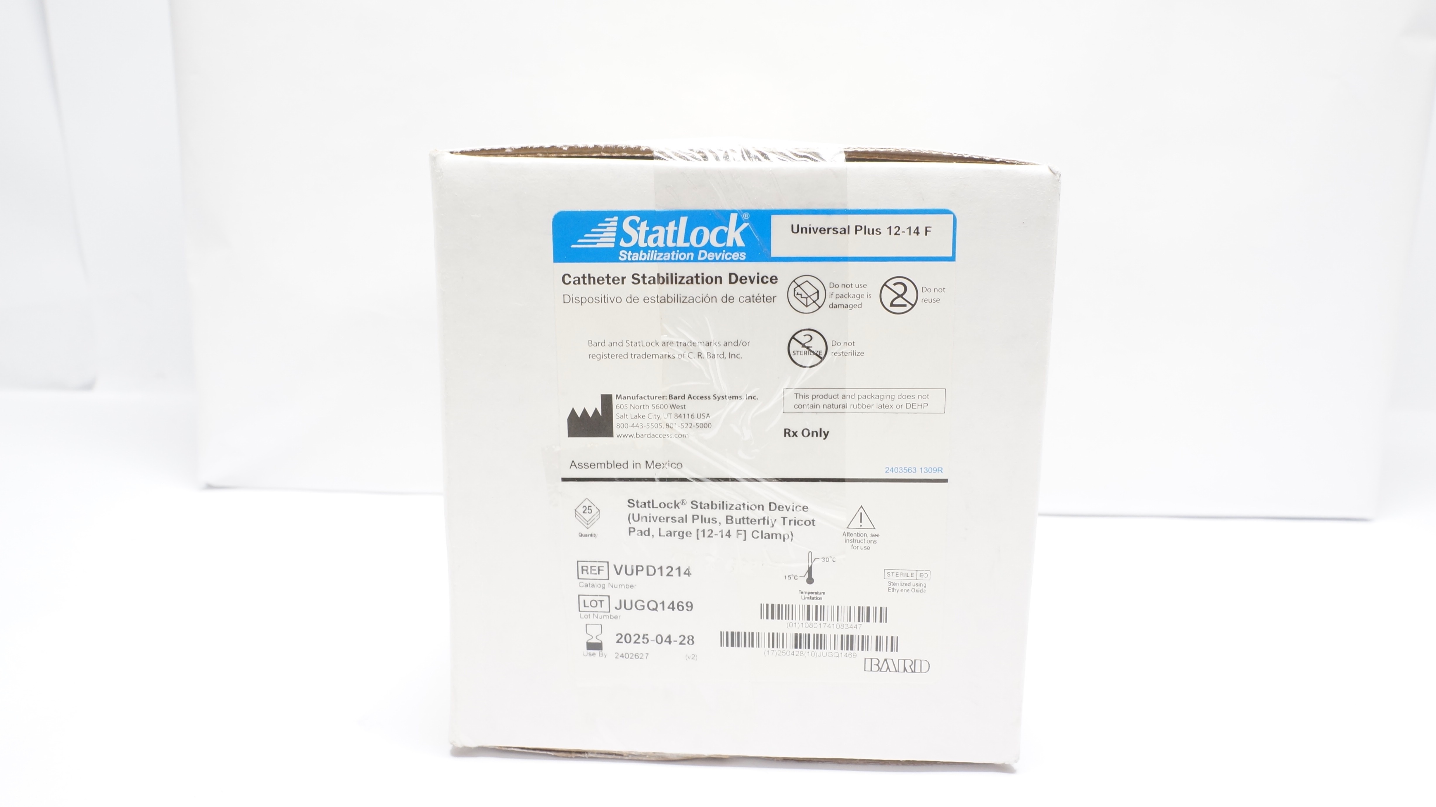 Bard VUPD1214 StatLock Cath. Stabilization Device Universal (x) - Box of 25