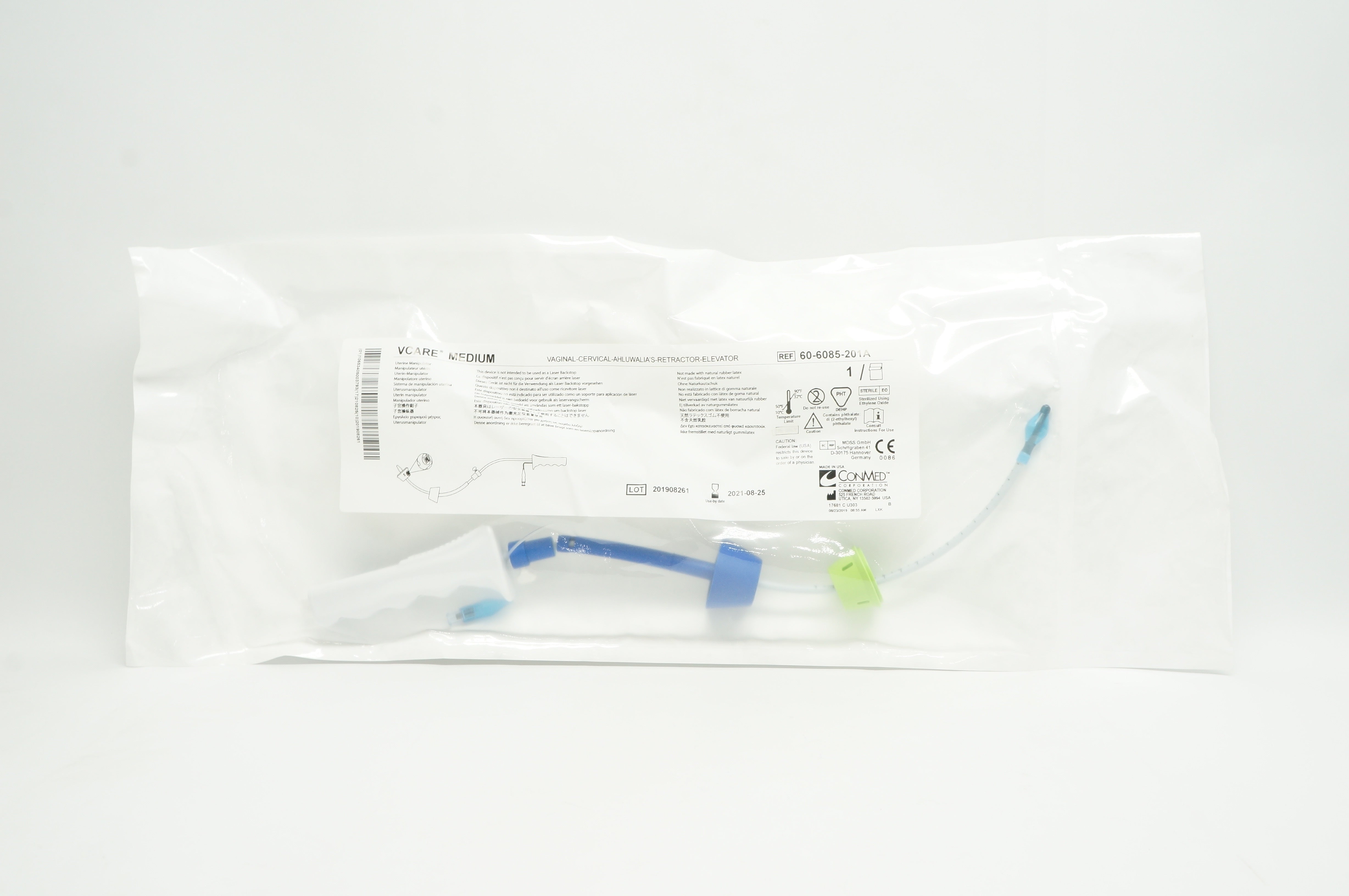 Conmed 60-6085-201A VCARE Medium Vaginal Cervical Ahluwalia’s Retractor Elevator