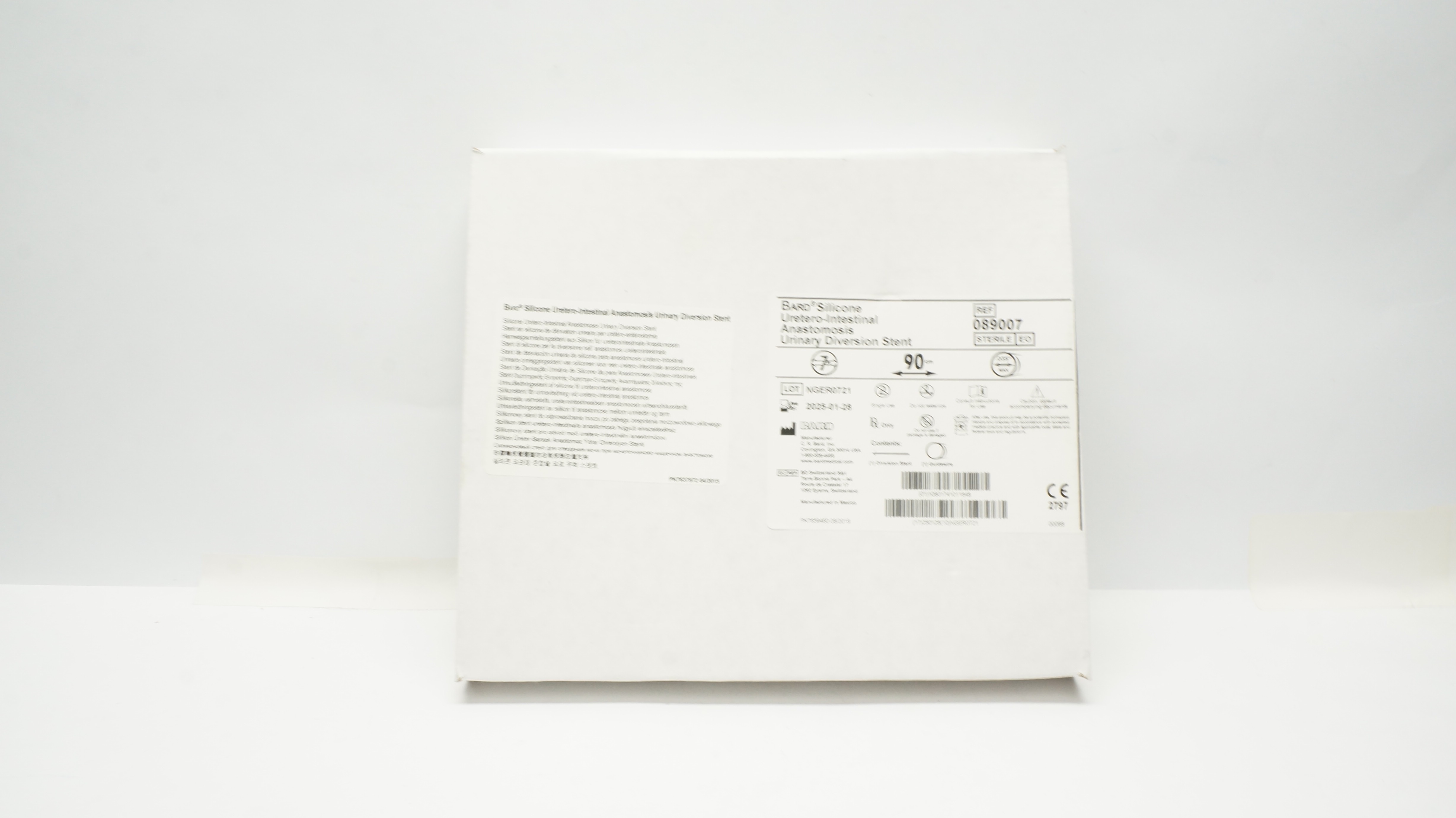 Bard 089007 Silicone Uretero-Intestinal Anastomosis Urinary Diversion Stent (x)