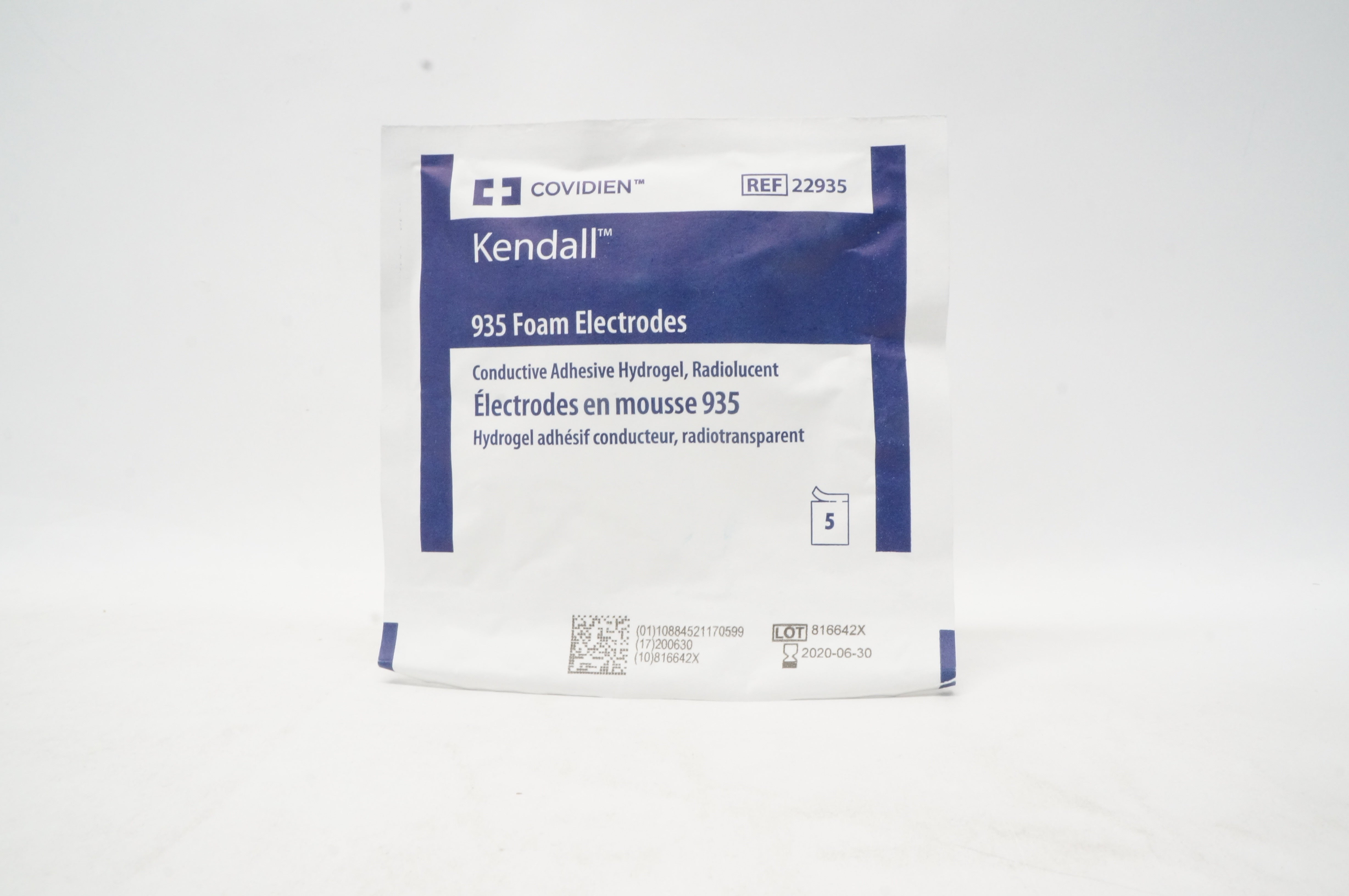 Covidien 22935 Kendall 935 Foam Electrodes (x) - Pack of 5