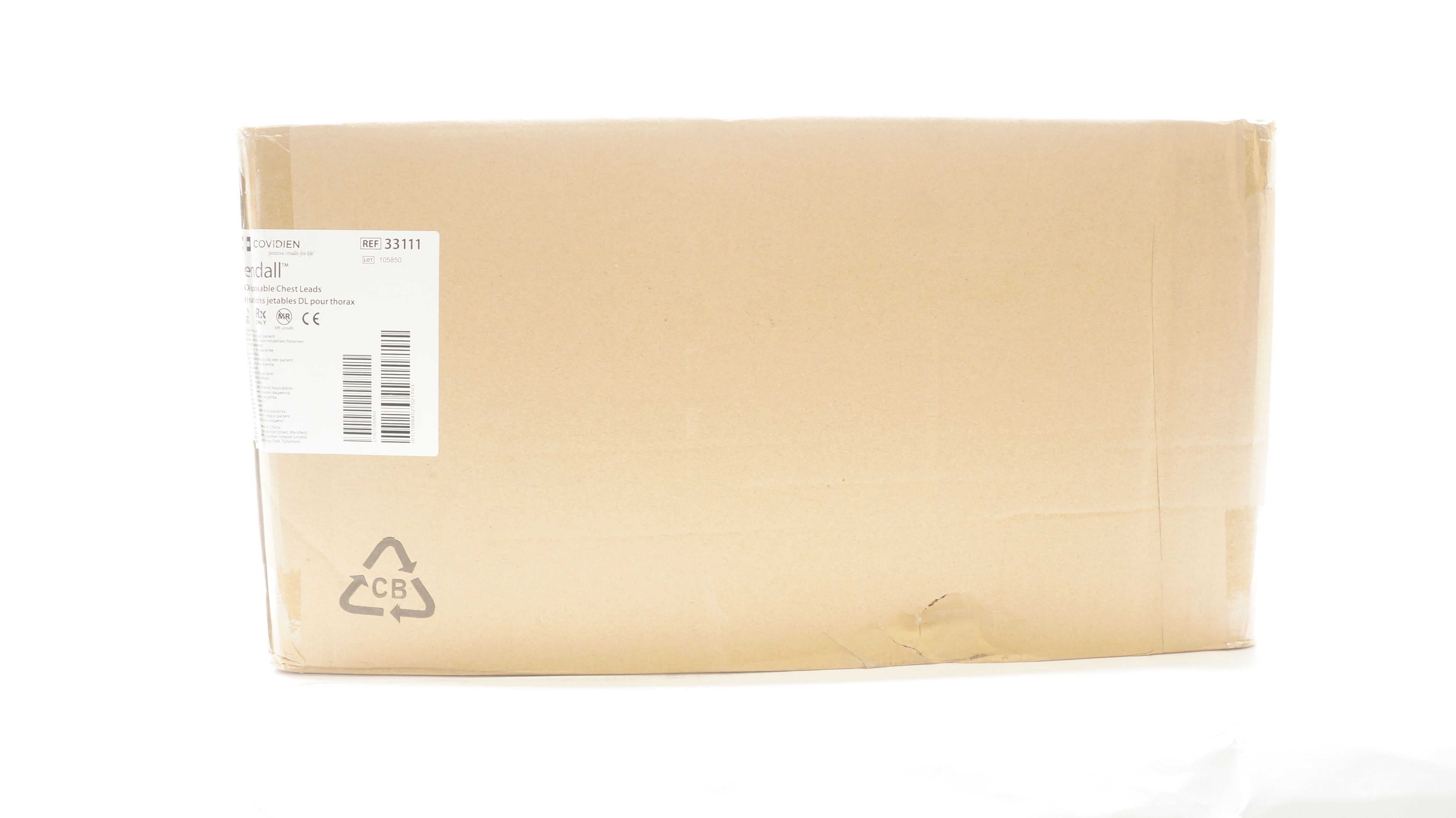 Covidien 33111 Kendall DL Disposable Chest Leads - Case of 100