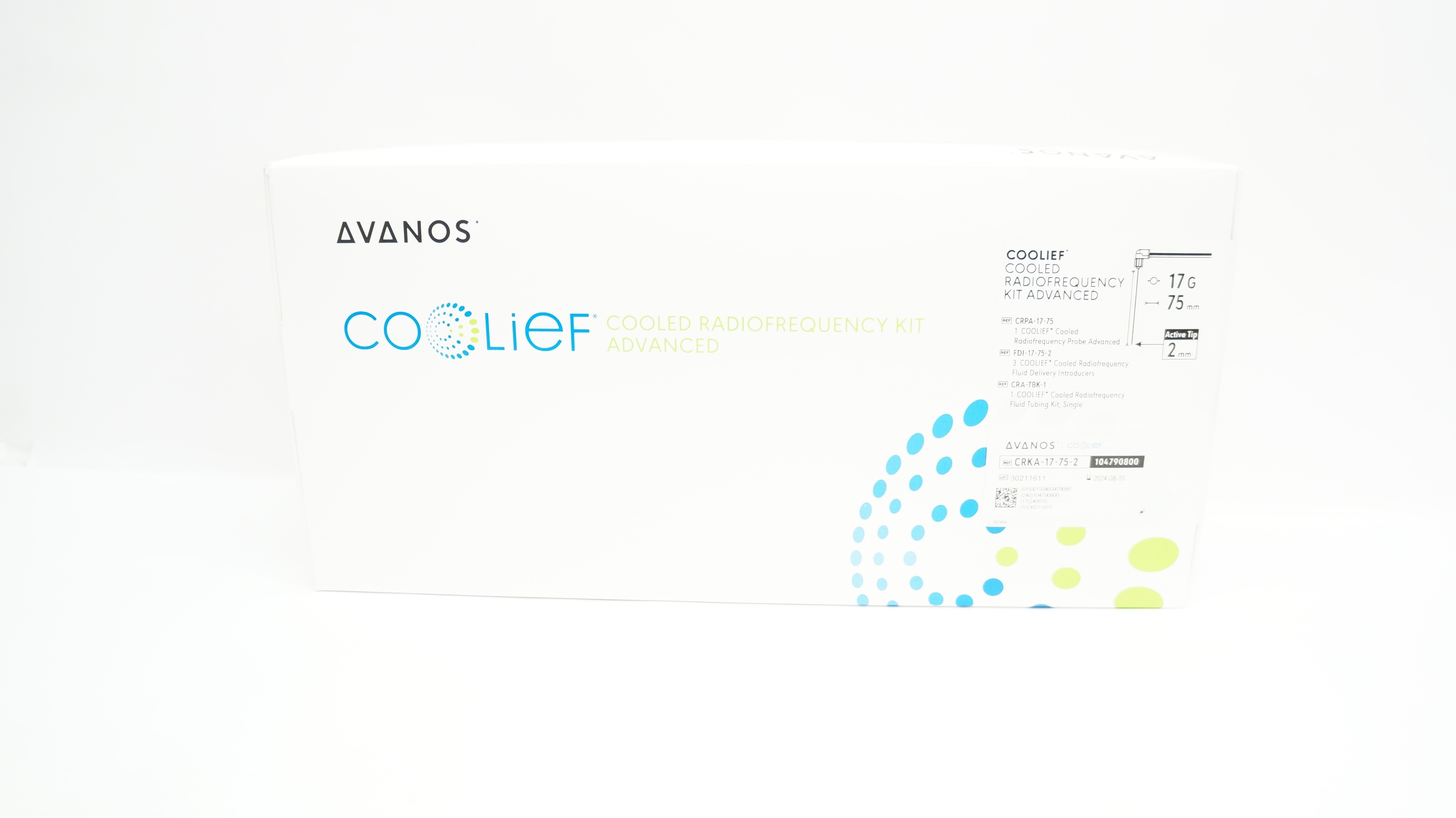 Avanos CRKA-17-75-2 Coolief Cooled Radiofrequency Kit Advanced 17G x 75mm x 2mm