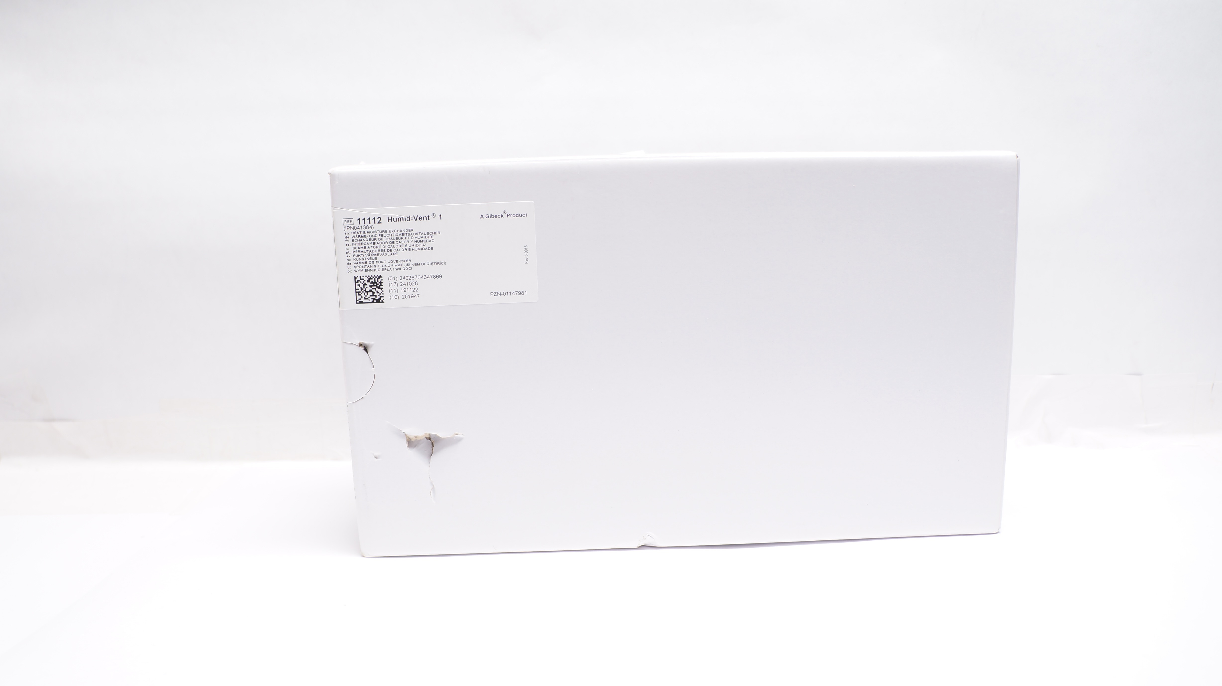 Teleflex 11112 Humid-Vent 1 Heat & Moisture Exchanger - Box of 50