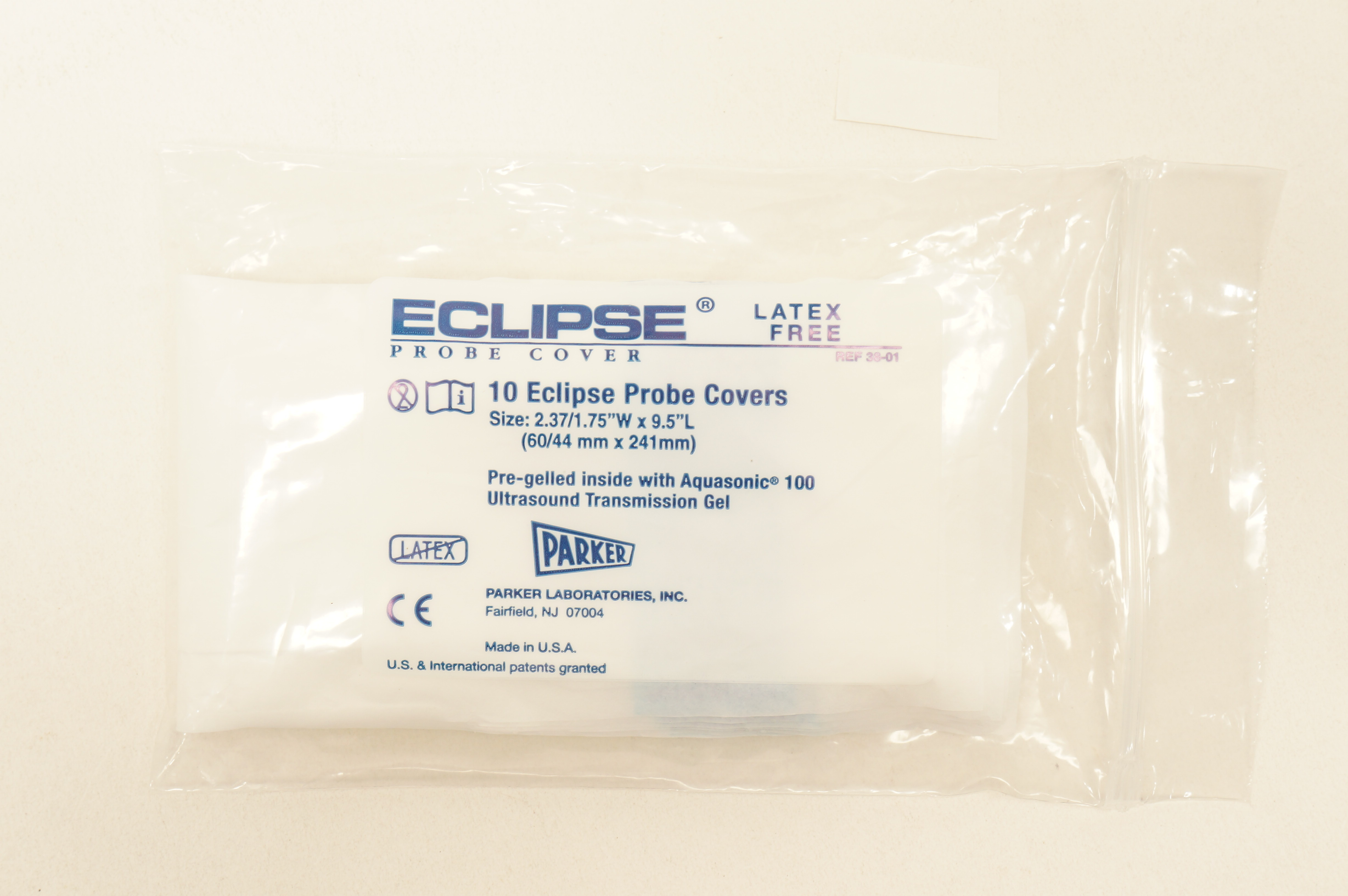 Parker 38-01 Eclipse Probe Covers 2.37/1.75inch x 9.5inch (x) - Pack of 10