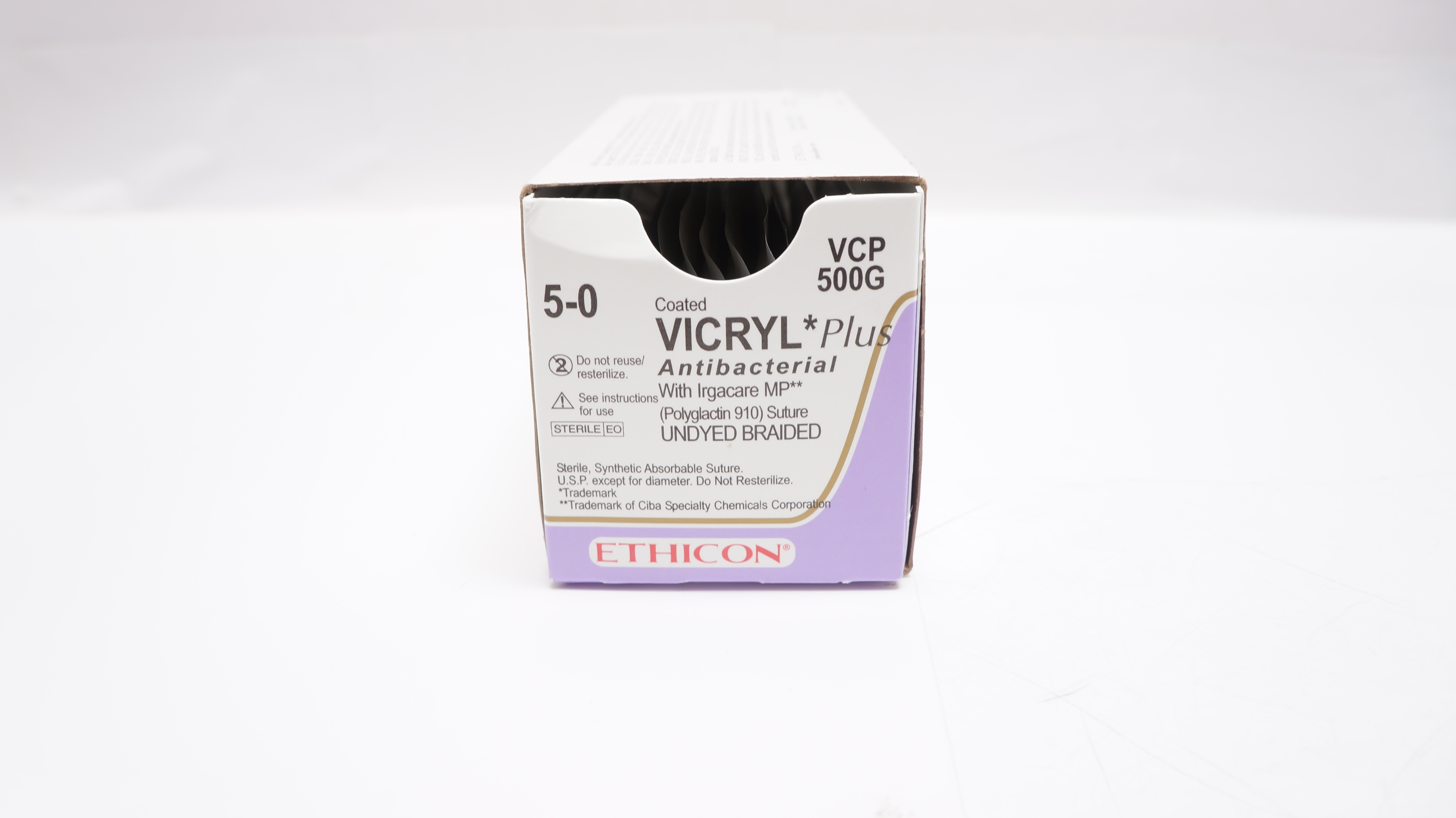 Ethicon VCP500G 5-0 VICRYL PS-3 16mm 3/8c Reverse Cutting 18inch (x) - Box of 12