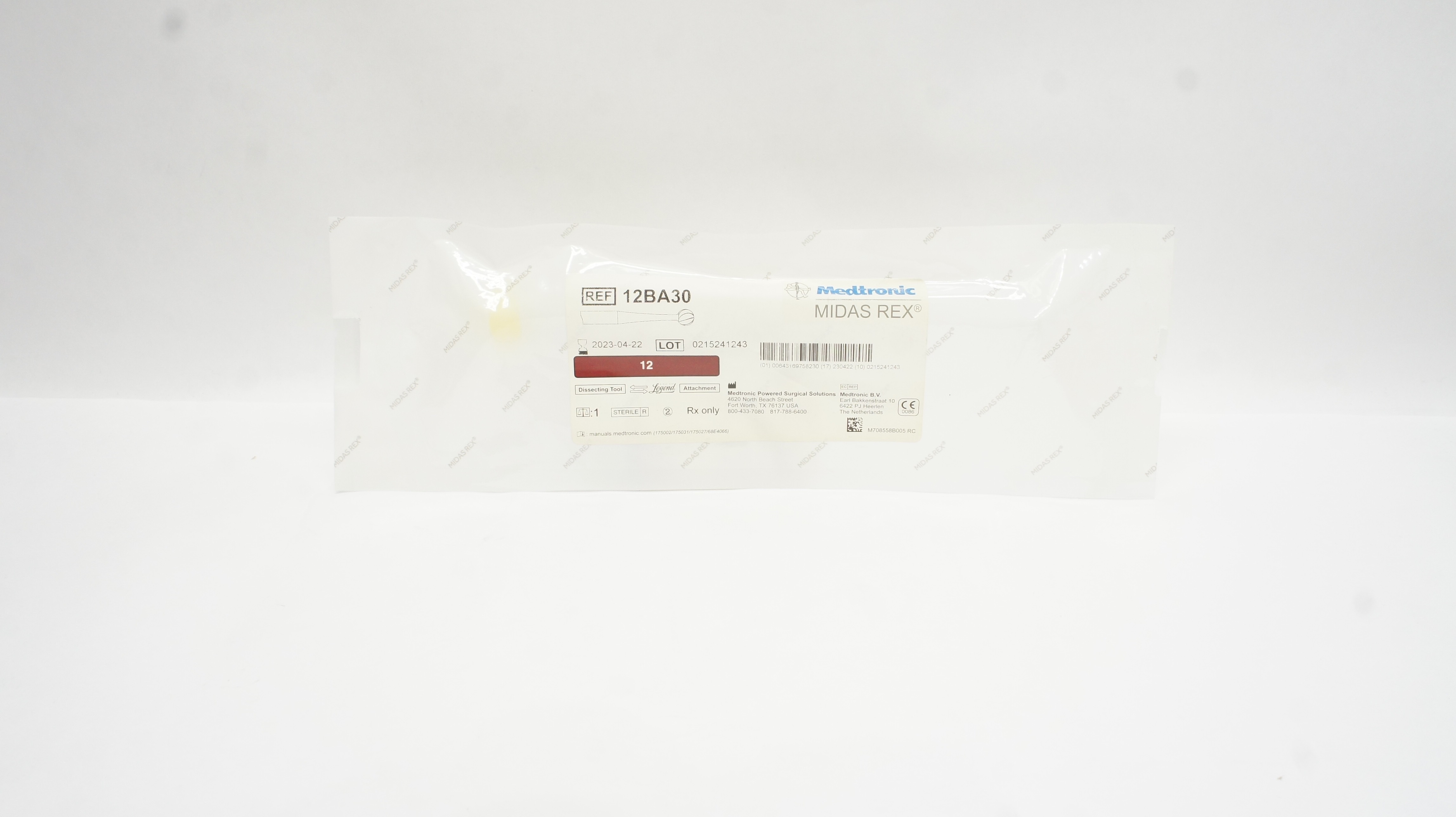 Medtronic 12BA30 Midas Rex Dissecting Tool 12 cm Length, 3 mm Head (x)