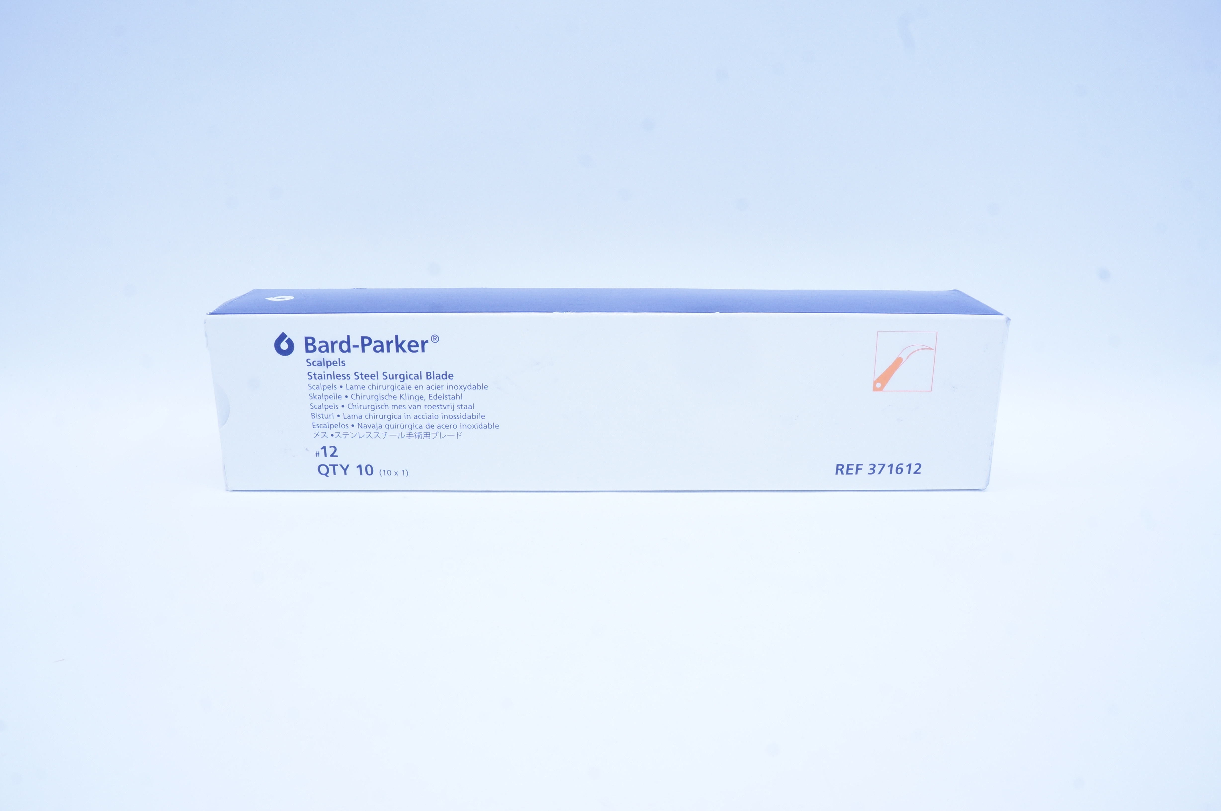 Aspen 371612 Bard-Parker Scalpels Stainless Steel Surgical Blade (x) - Box of 10