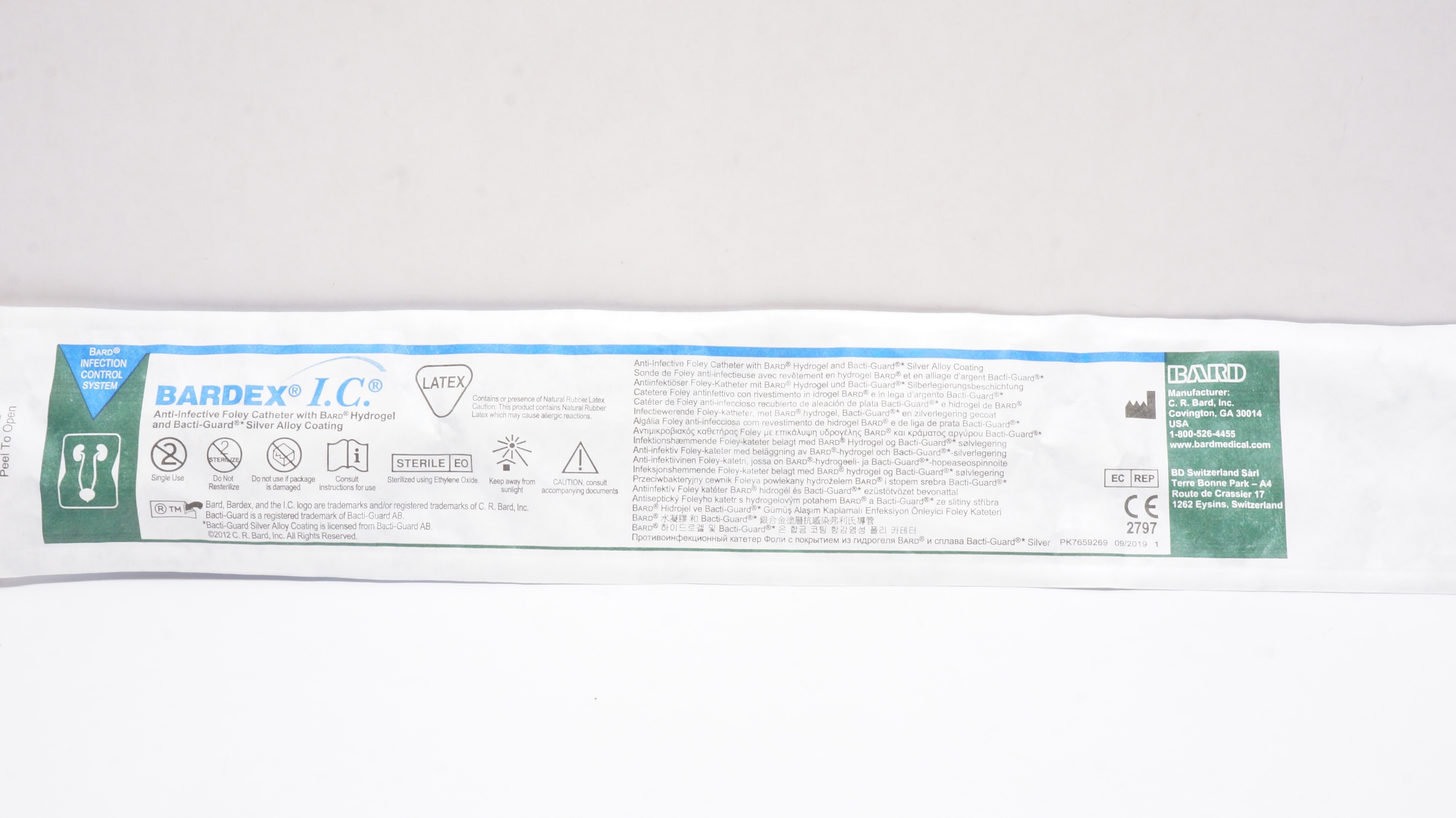 Bard 0166SI16 Bardex I.C. Foley Catheter 16Ch/Fr 30cc/ml