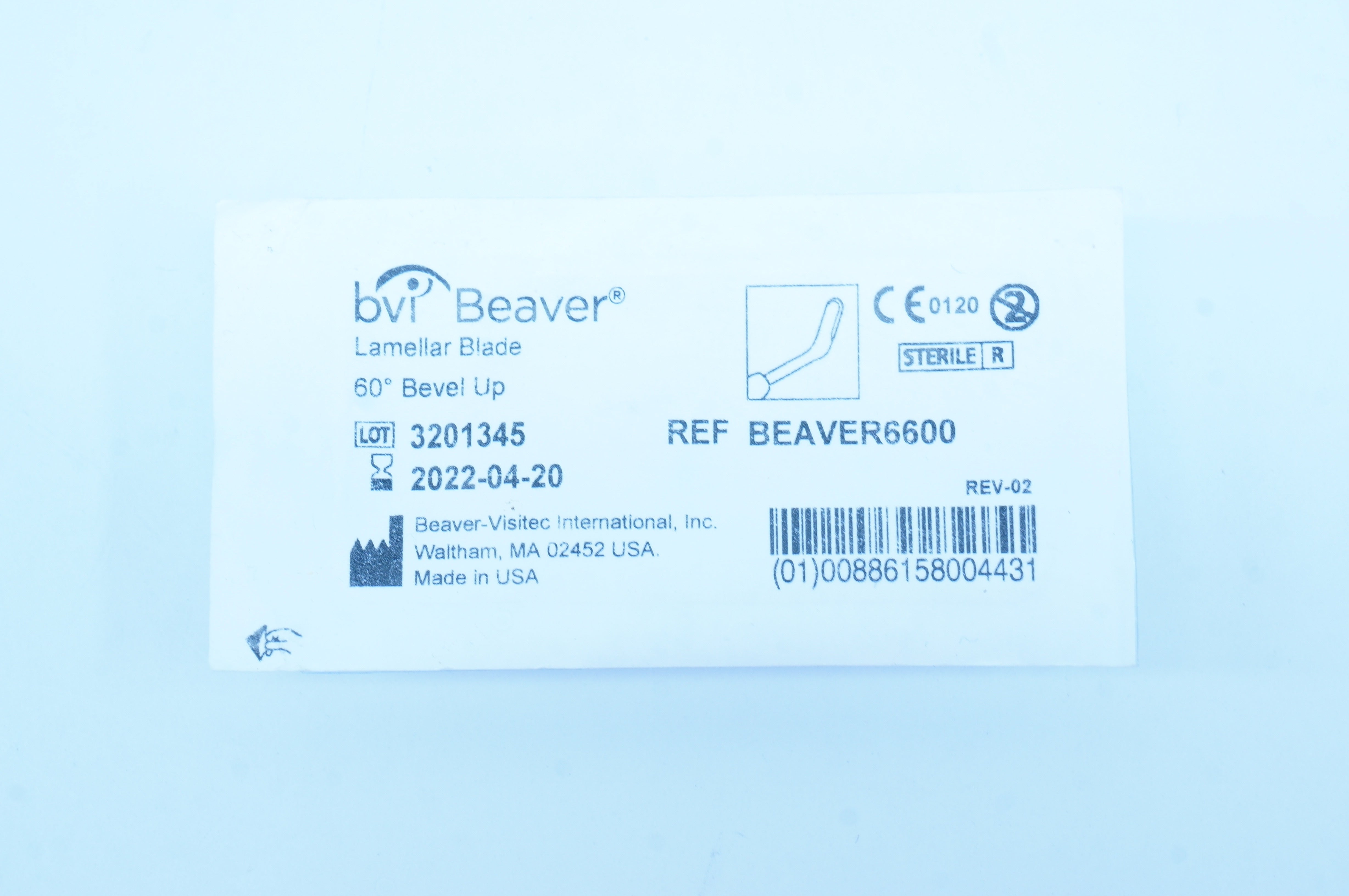 BVI Beaver BEAVER6600 Lamellar Blade 60 degree Bevel Up (x)