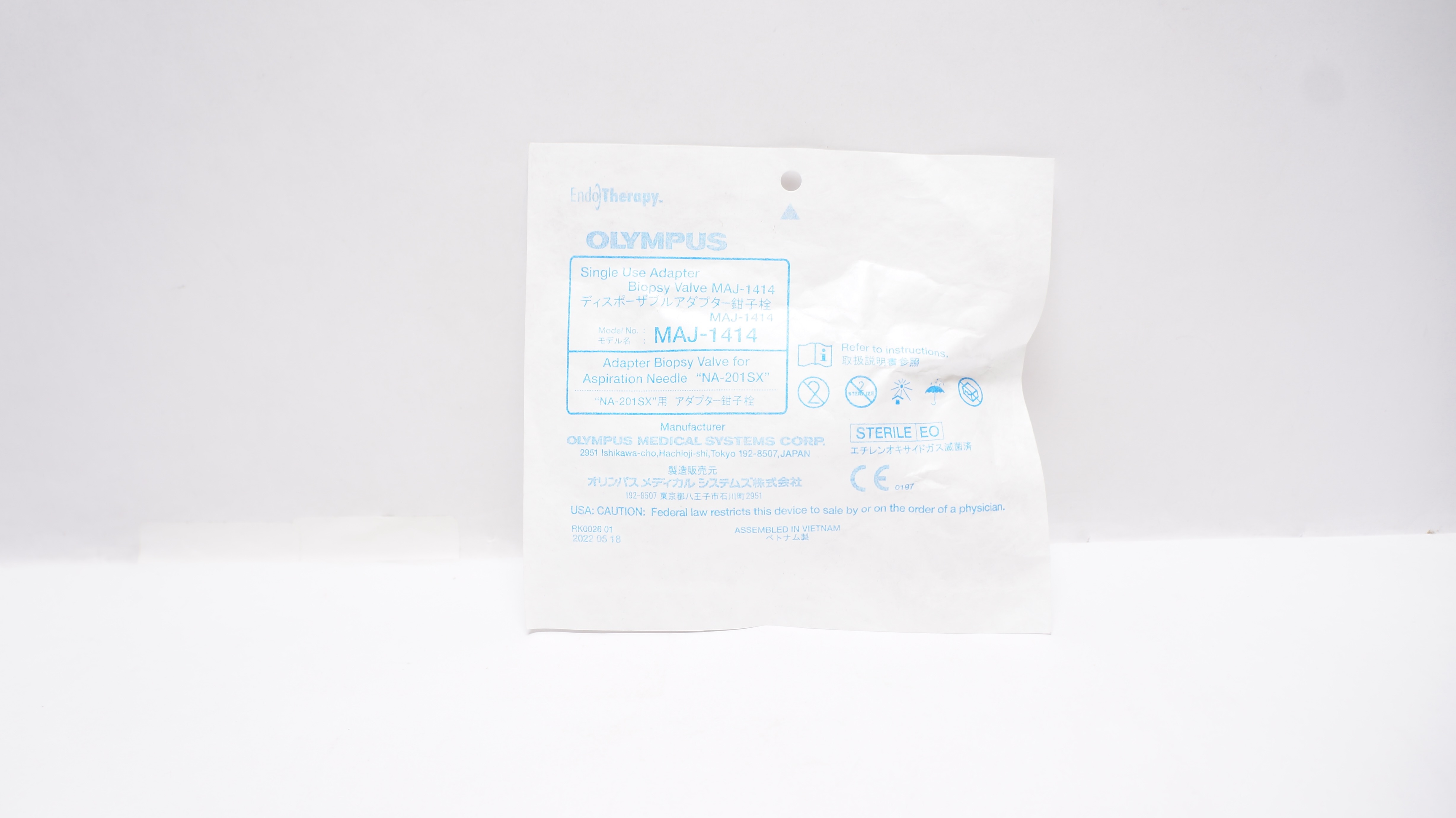 Olympus MAJ-1414 Adapter Biopsy Valve for Aspiration Ndle NA-201SX