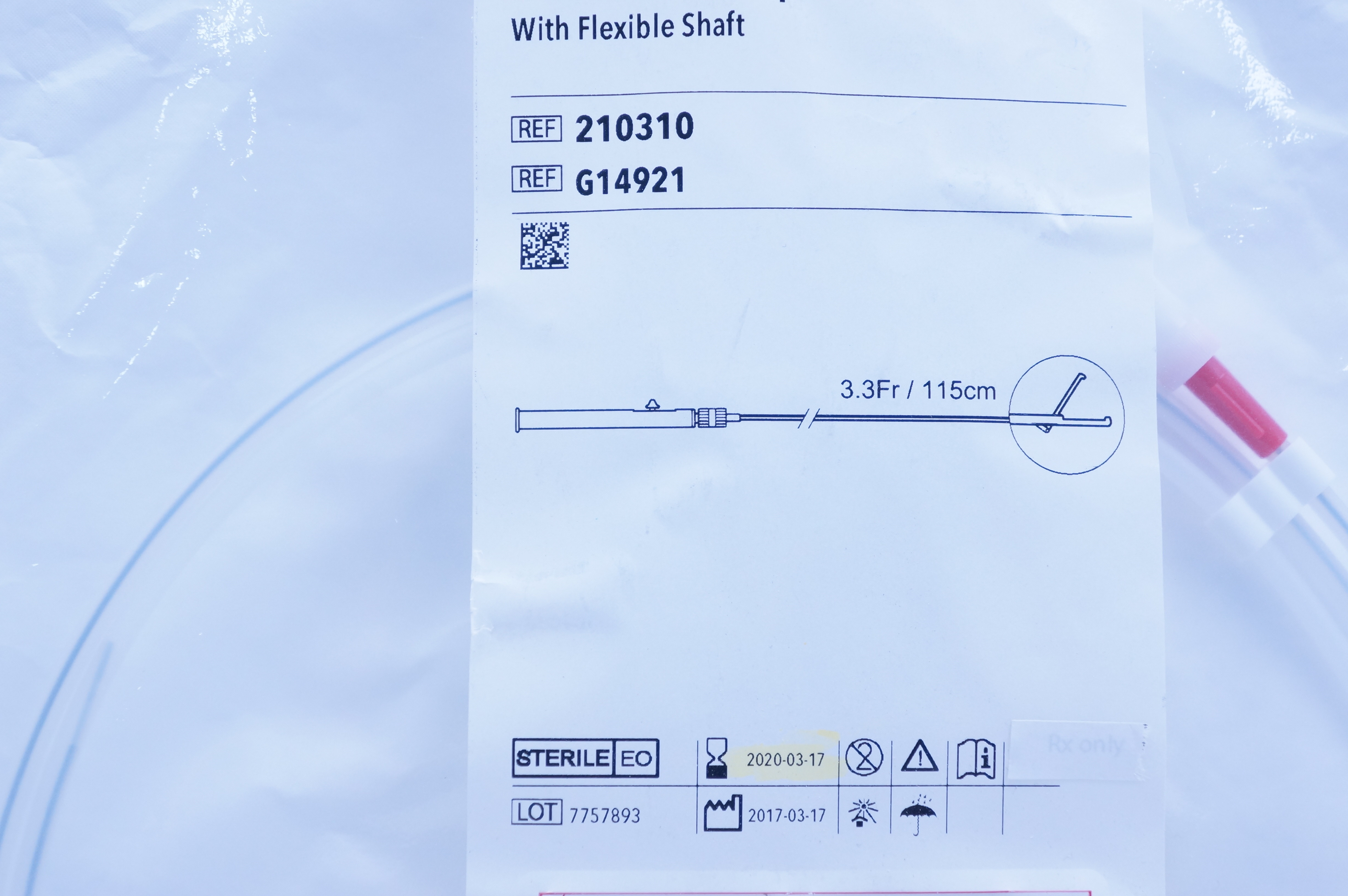 Cook Medical G14921 Rat Tooth Forceps with Flexible Shaft 3.3Fr. (x)