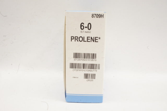 Ethicon 8709H 6-0 Prolene Stre BV-1 9.3mm 3/8c Taperpoint, 30 in. (x)- Box of 36
