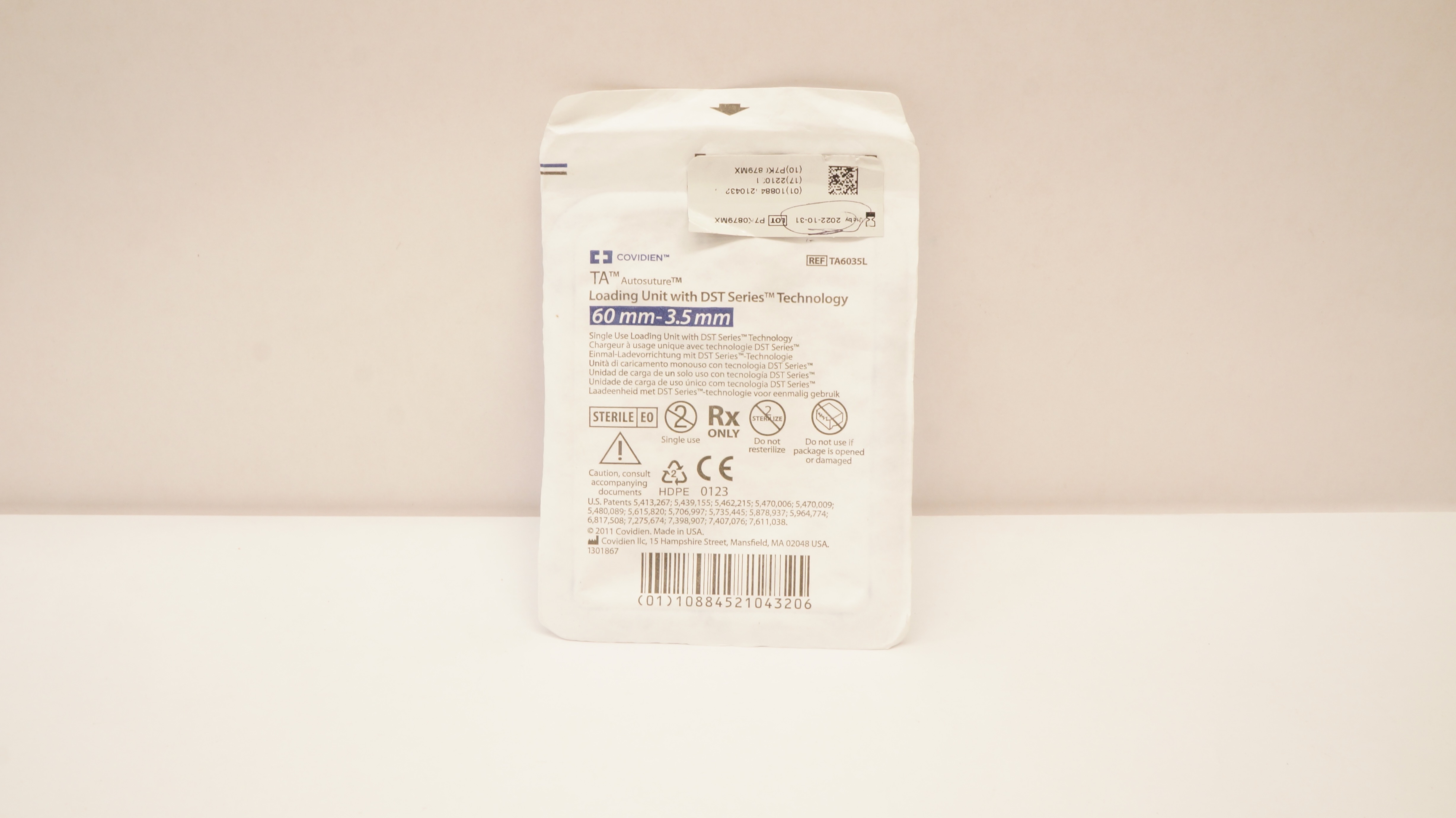 Covidien TA6035L TA Autosuture Loading Unit W/DST Series Technology 60x3.5mm (x)