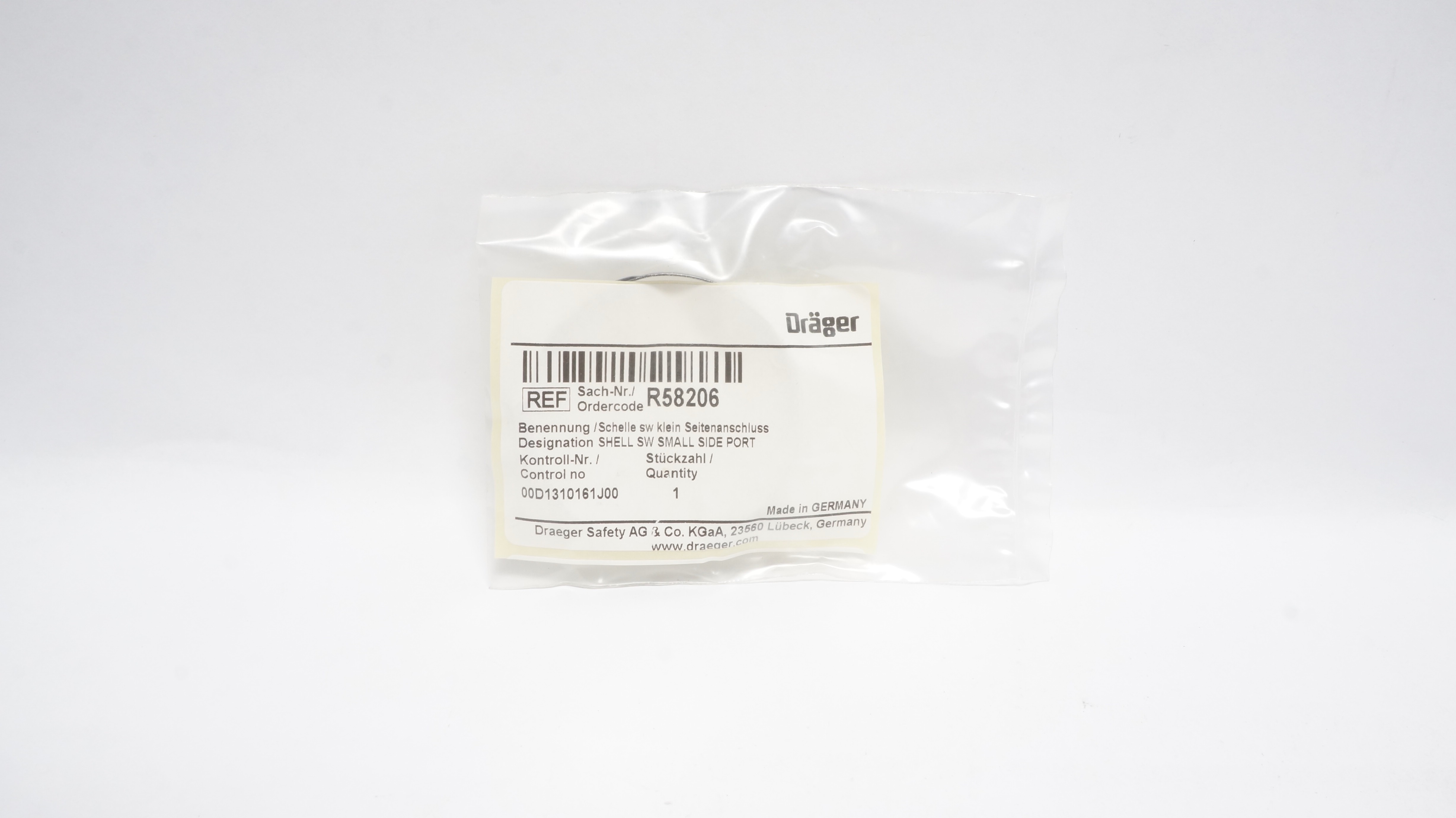 Dräger R58206 Designation Shell SW Small Side Port