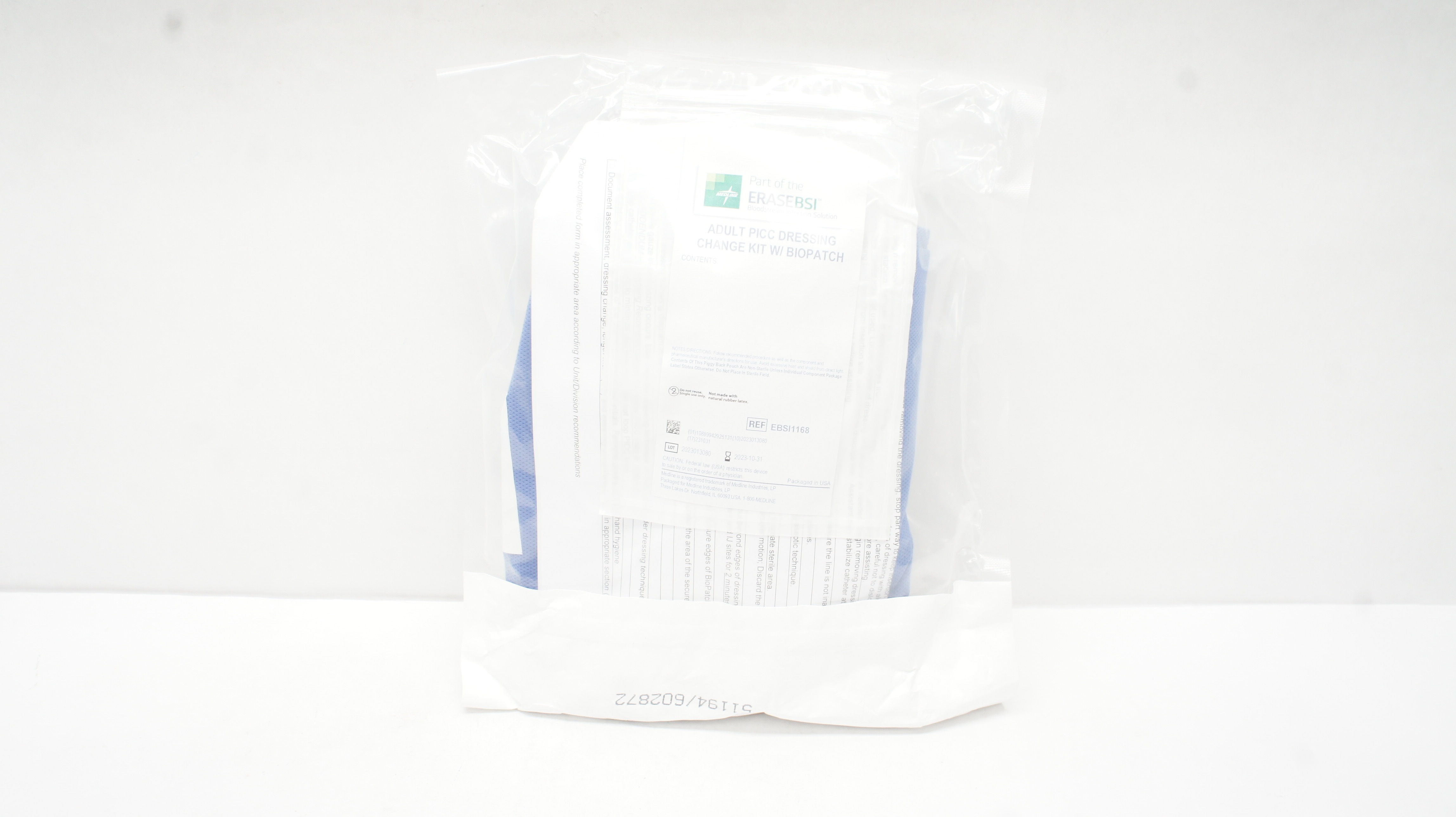 Medline EBSI1168 Adult PICC Dressing Change Kit w/Biopatch (x)