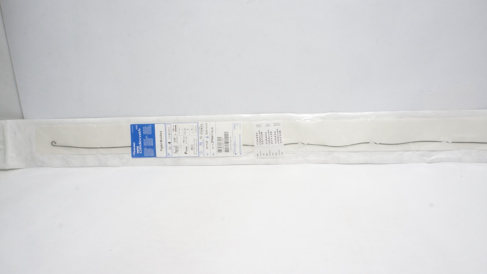 Terumo CG433 Radifocus Glidecath Pigtail Modified Fr. 4 (1.40 mm)