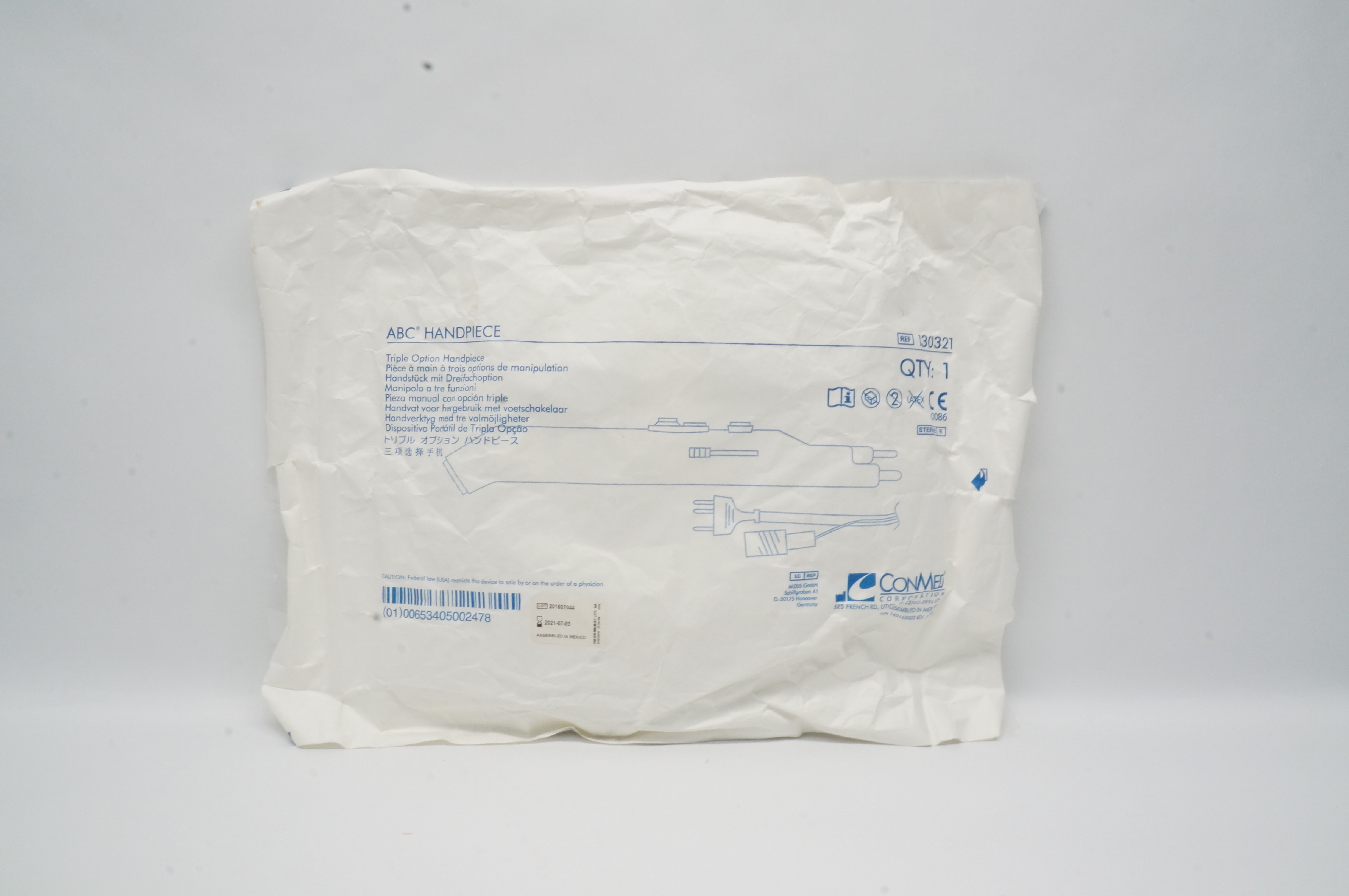 ConMed 130321 ABC Handpiece Triple Option