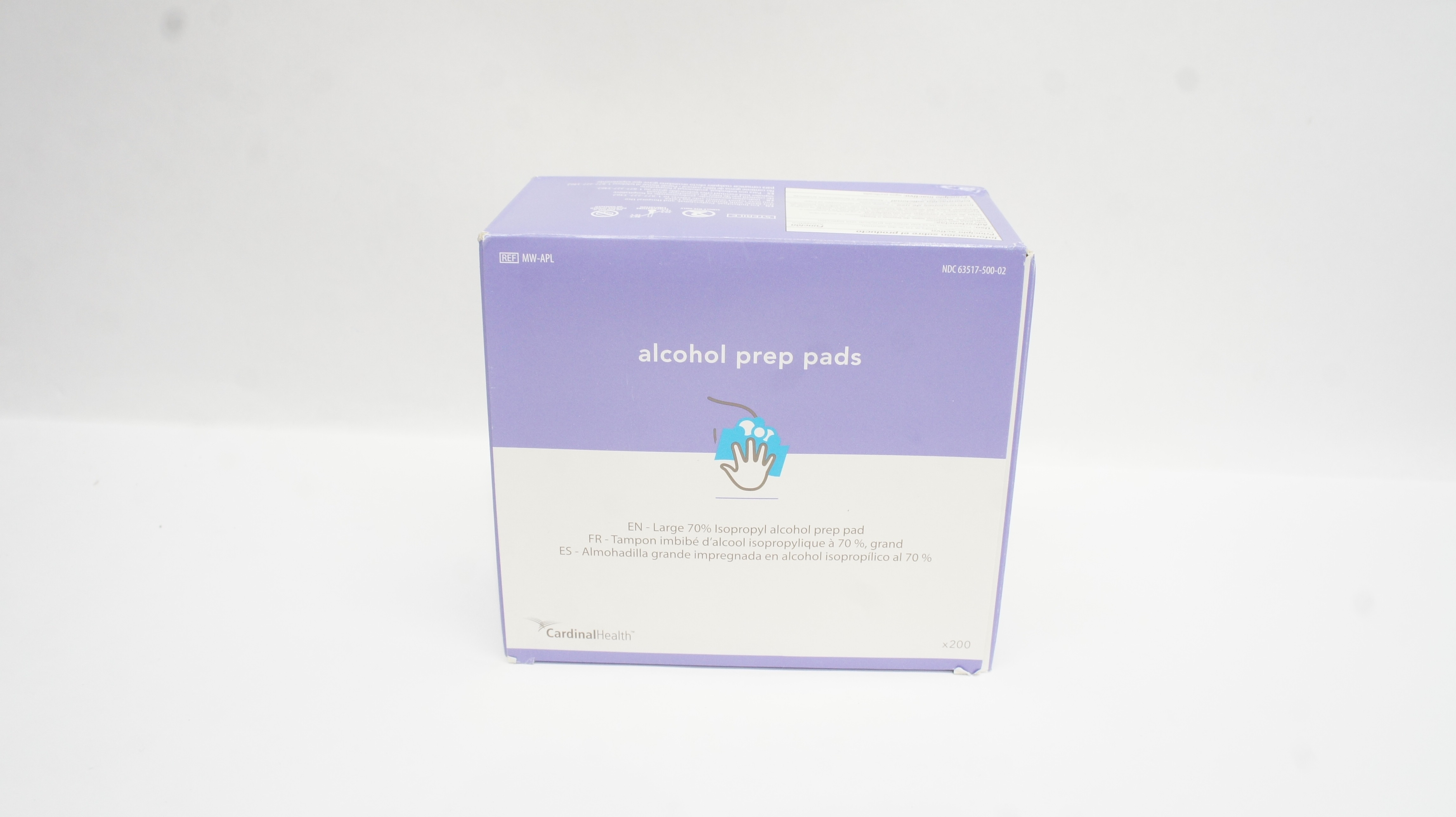 Cardinal Health MW-APL 70% Isopropyl Alcohol Prep Pad, Large (x) - Box of 200