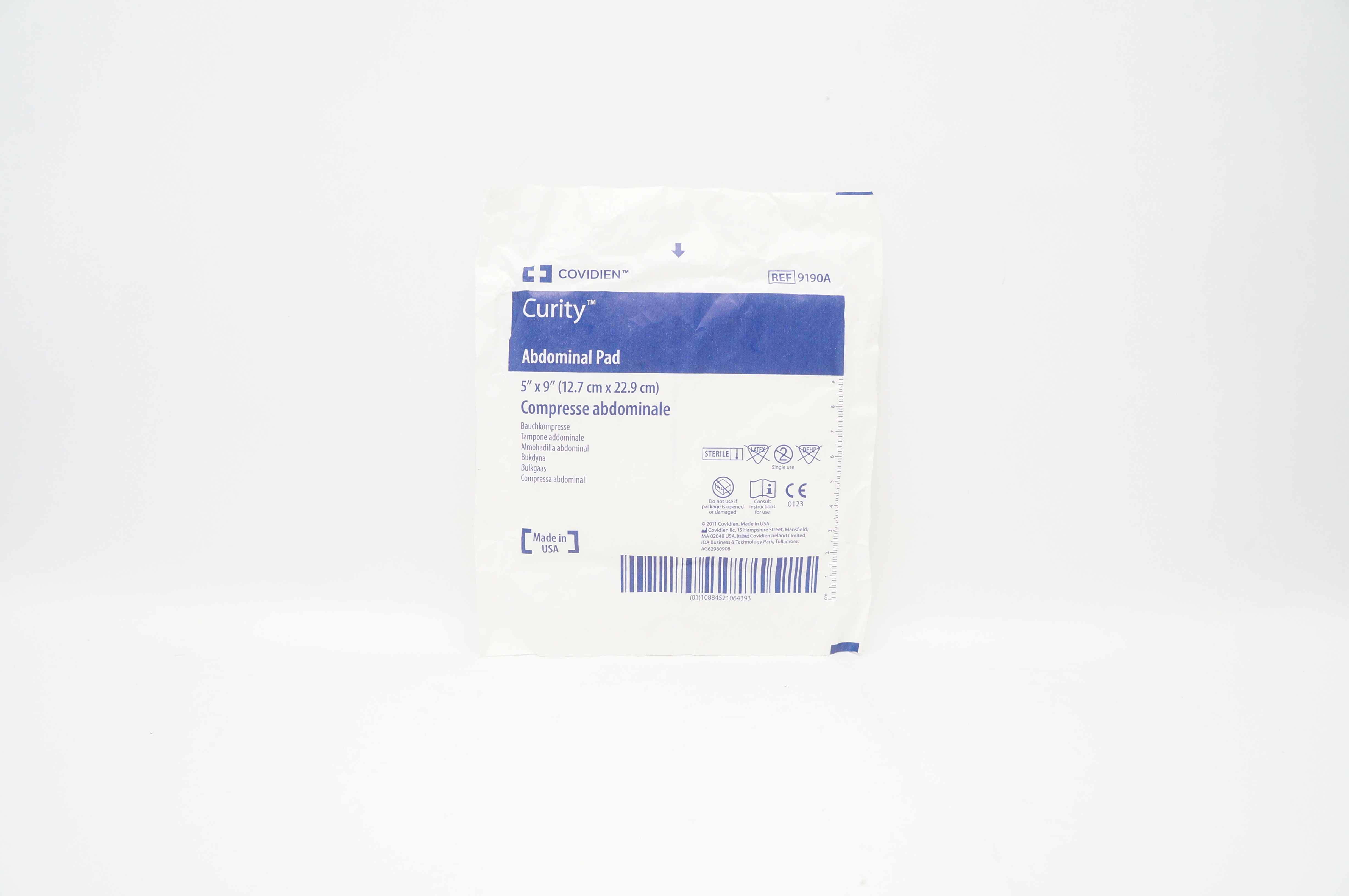 Covidien 9190A  Curity Abdominal Pad 5inch x 9inch