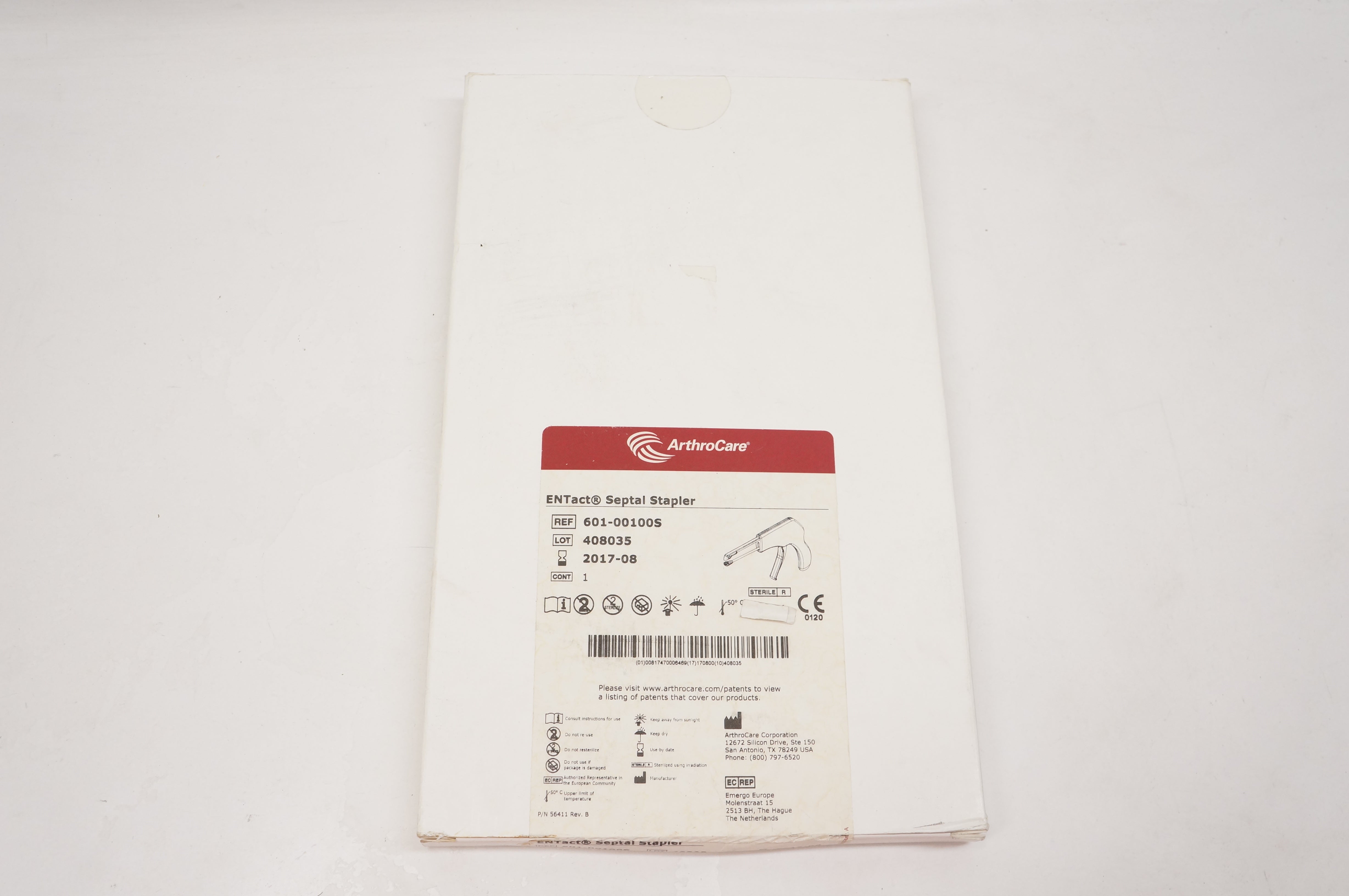 ArthroCare 601-00100S ENTact Septal Stapler (x)