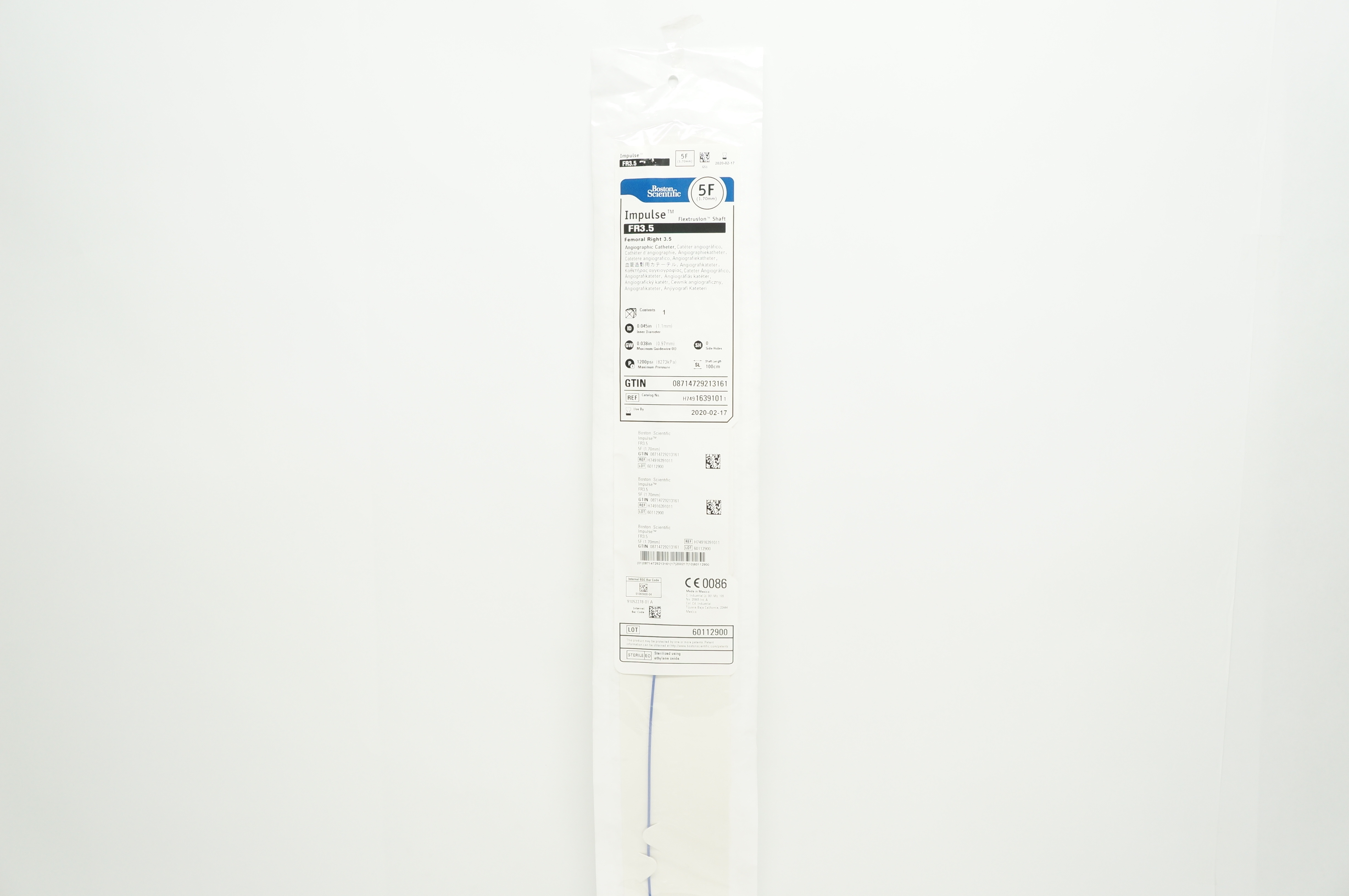Boston Scientific 1639101 Cath. Impulse Flextrustion Shaft FR3.5, 5F (x)