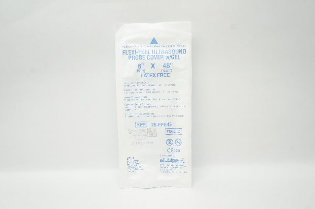 Advance 25-FF648 Flexi-Feel Ultrasound Probe Cover w/Gel 6inch x 48inch (x)