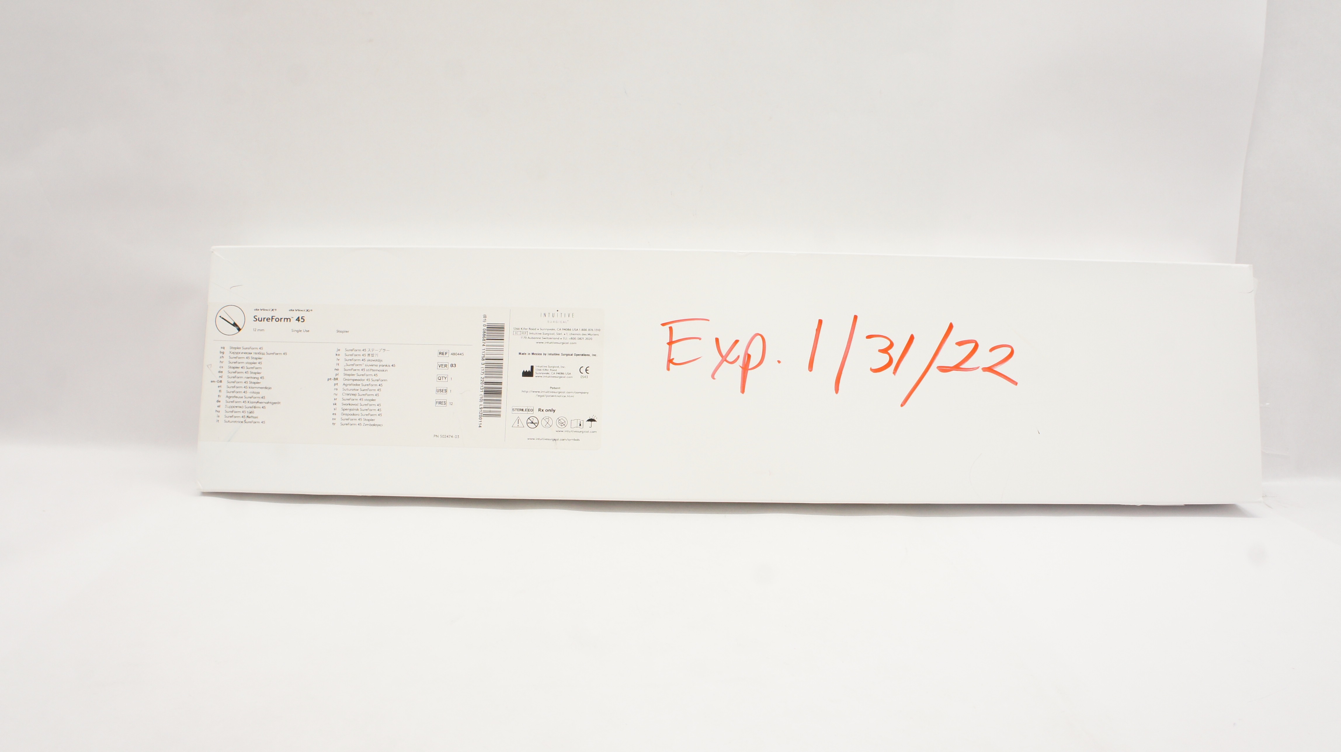 Intuitive Surgical 480445 da Vinci Xi Stepler SureForm 45, 12mm (x)