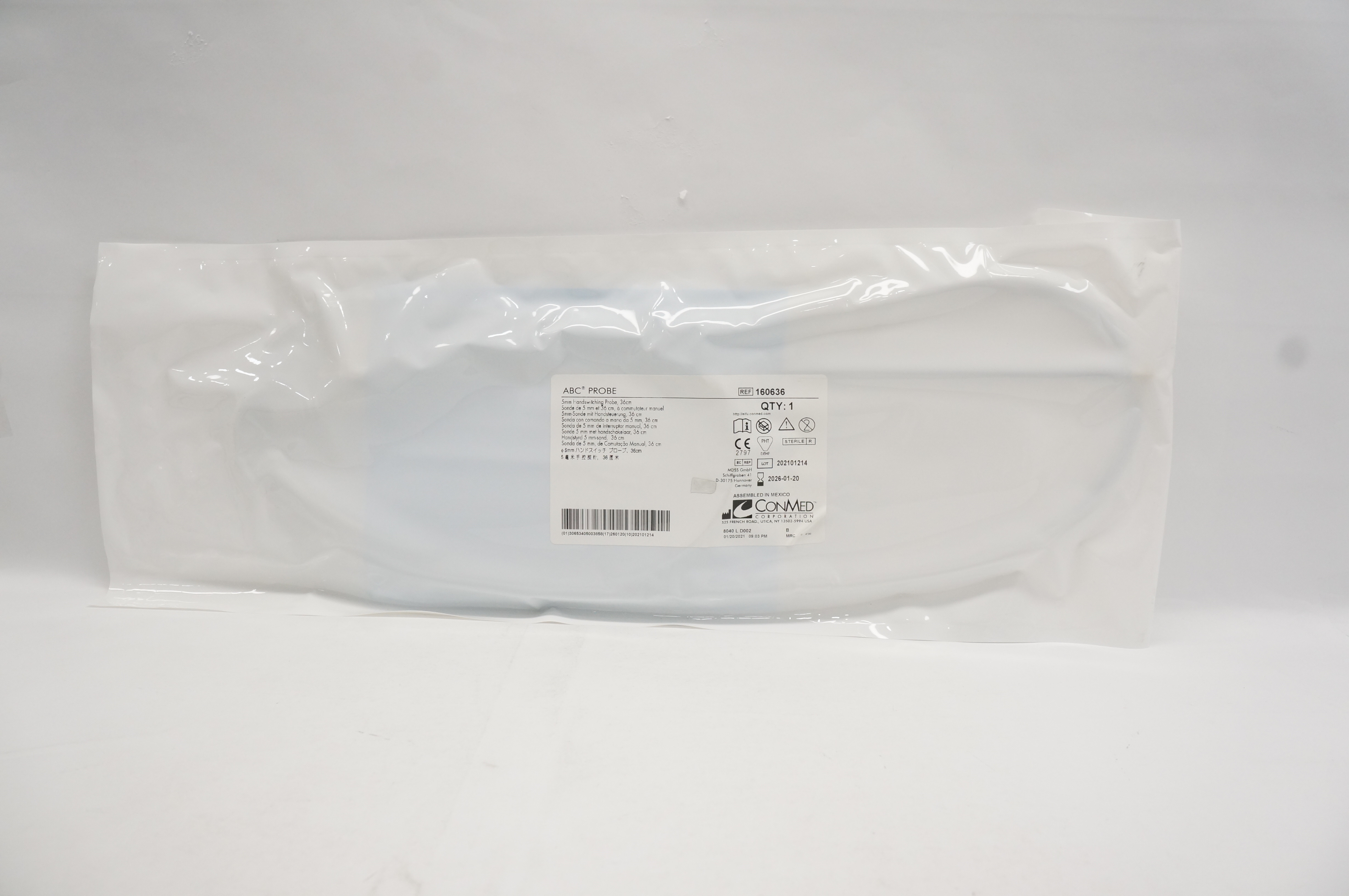 ConMed 160636 ABC 5mm Handswitching Probe 36cm