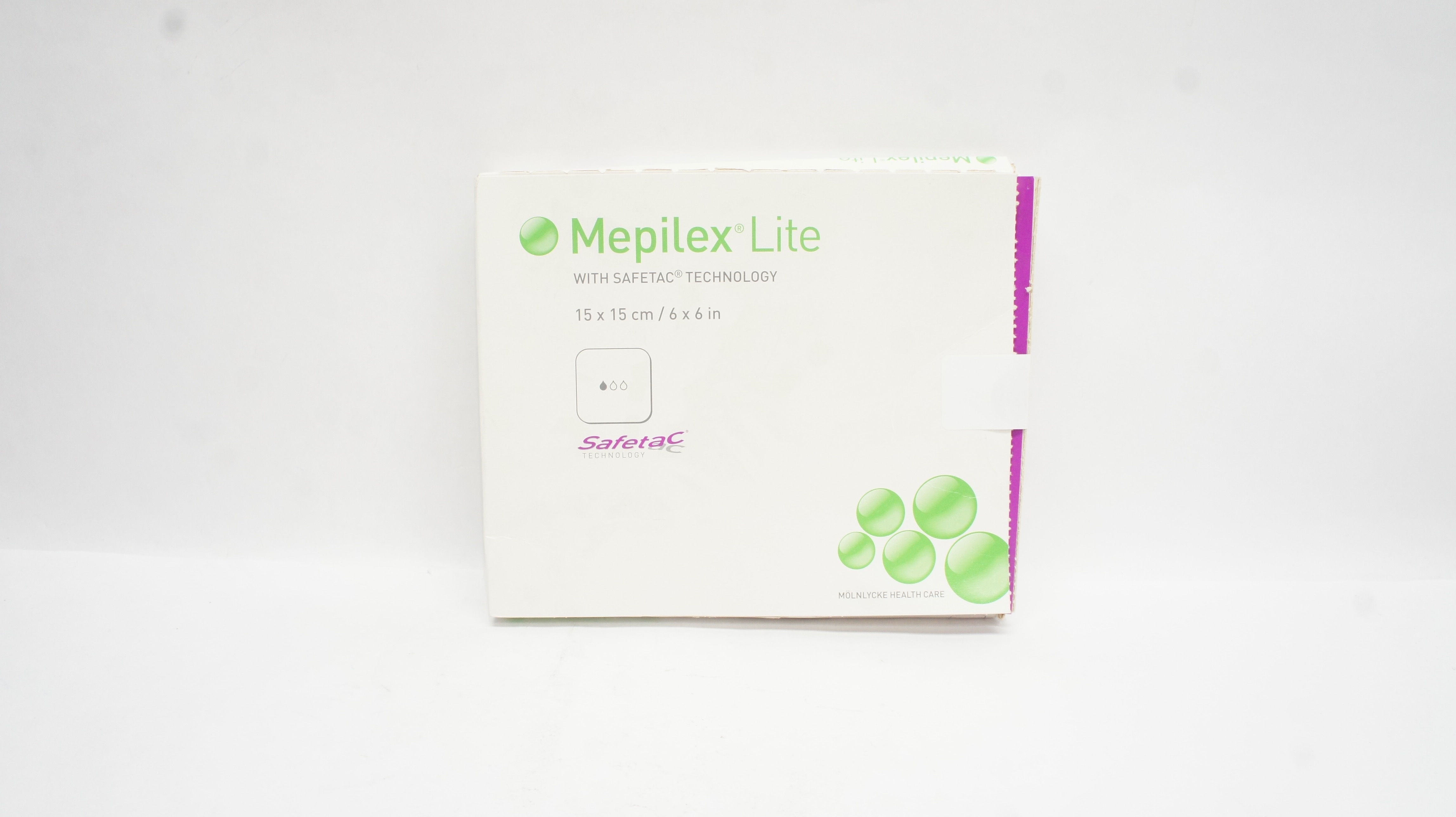 Molnlycke 284390 Mepilex Litem Absorbent Silicone Dressing 6x6inch (x)- Box of 2