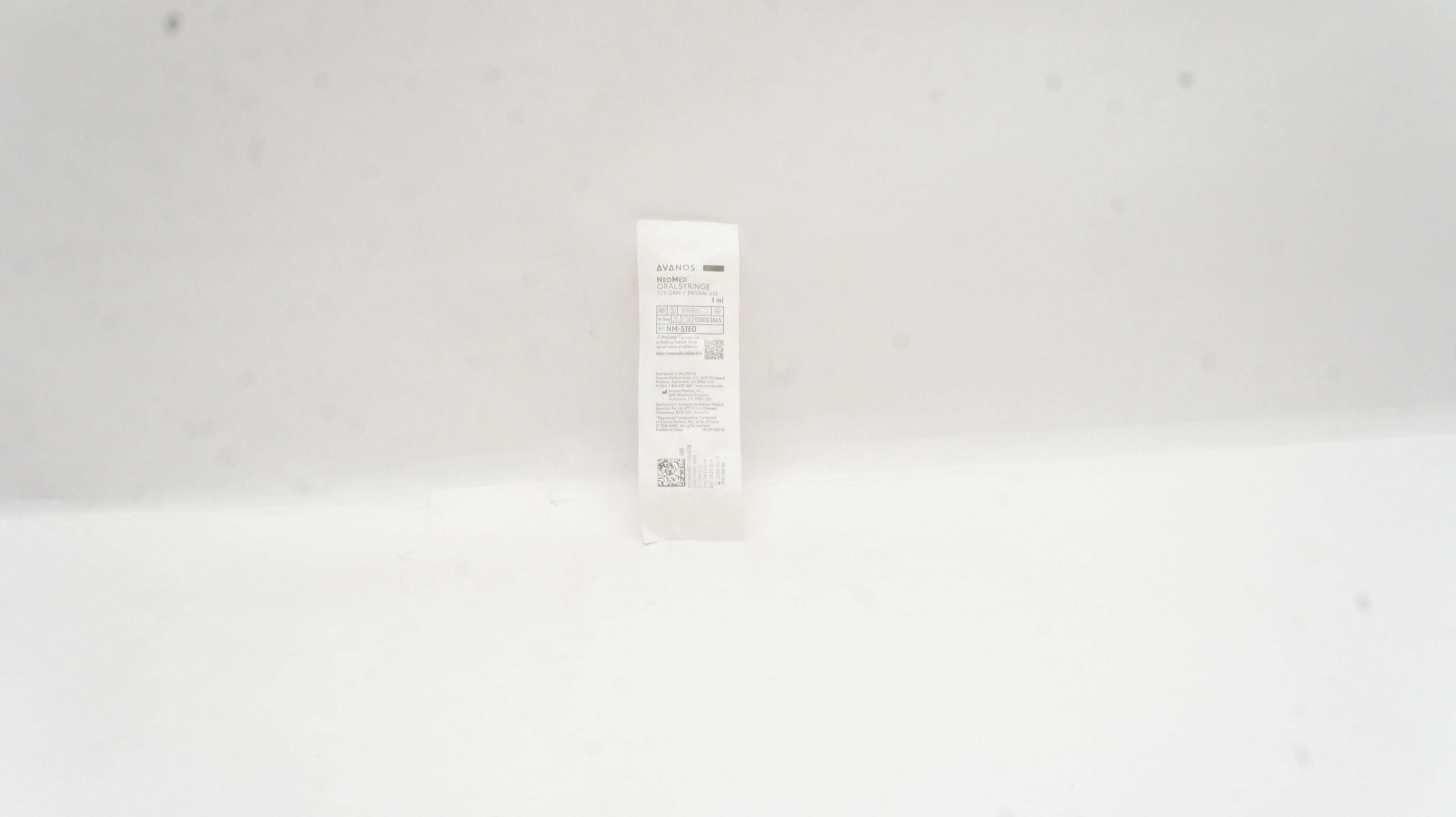 Avanos NM-S1EO NeoMed Oral Syringe For Oral/External Use, 1mL