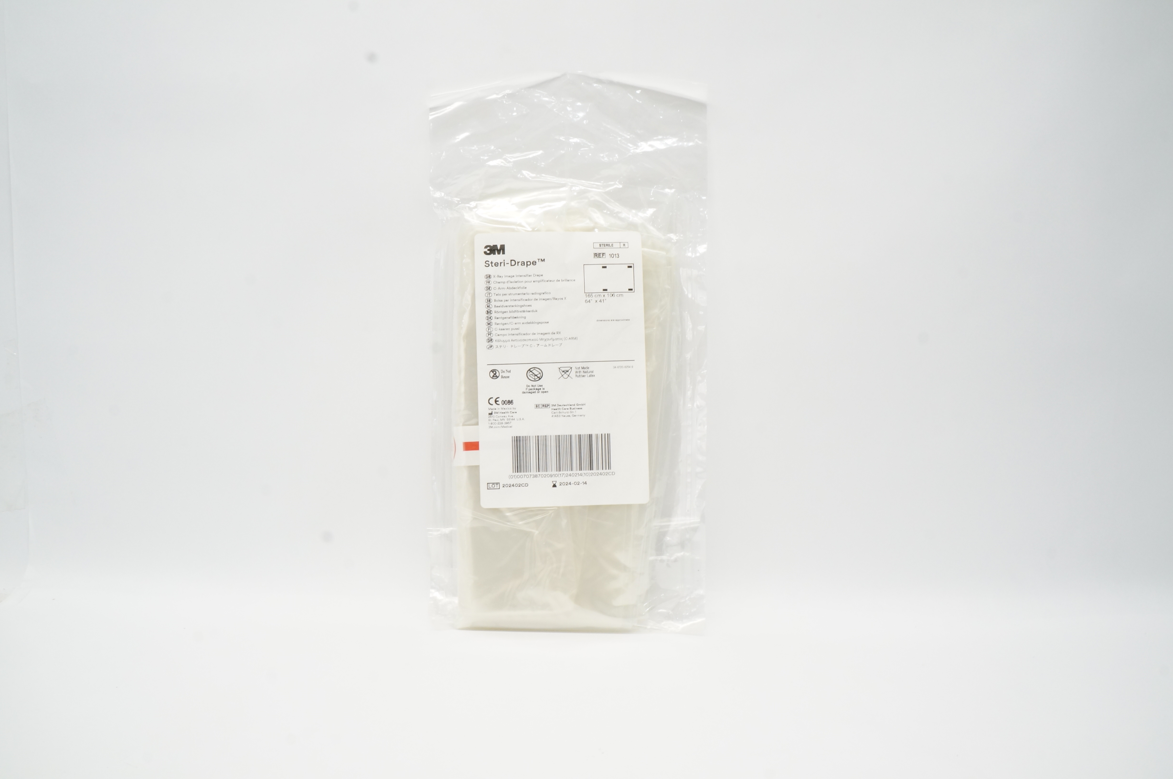 3M 1013 Health Care Steri - Drape X-Ray Image Intensifier Drape 64inch x 41inch