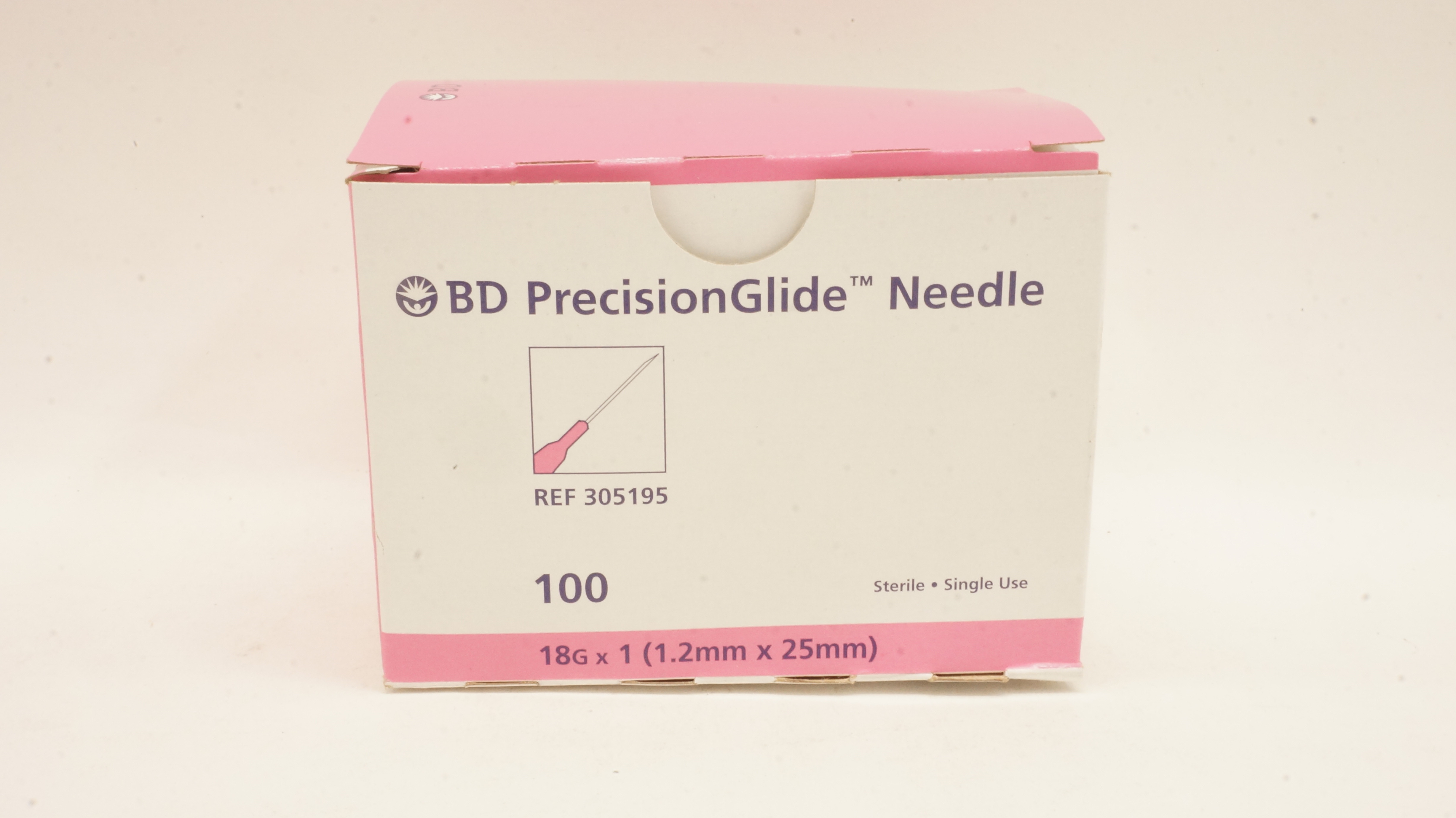 BD 305195 PrecisionGlide Ndle 18G x 1 - Box of 100