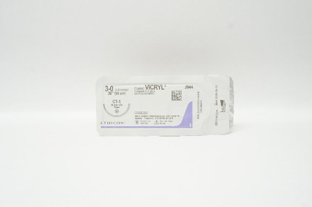 Ethicon J944 3-0 Coated VICRYL, CT-1, 36mm 1/2c Taper, 36inch