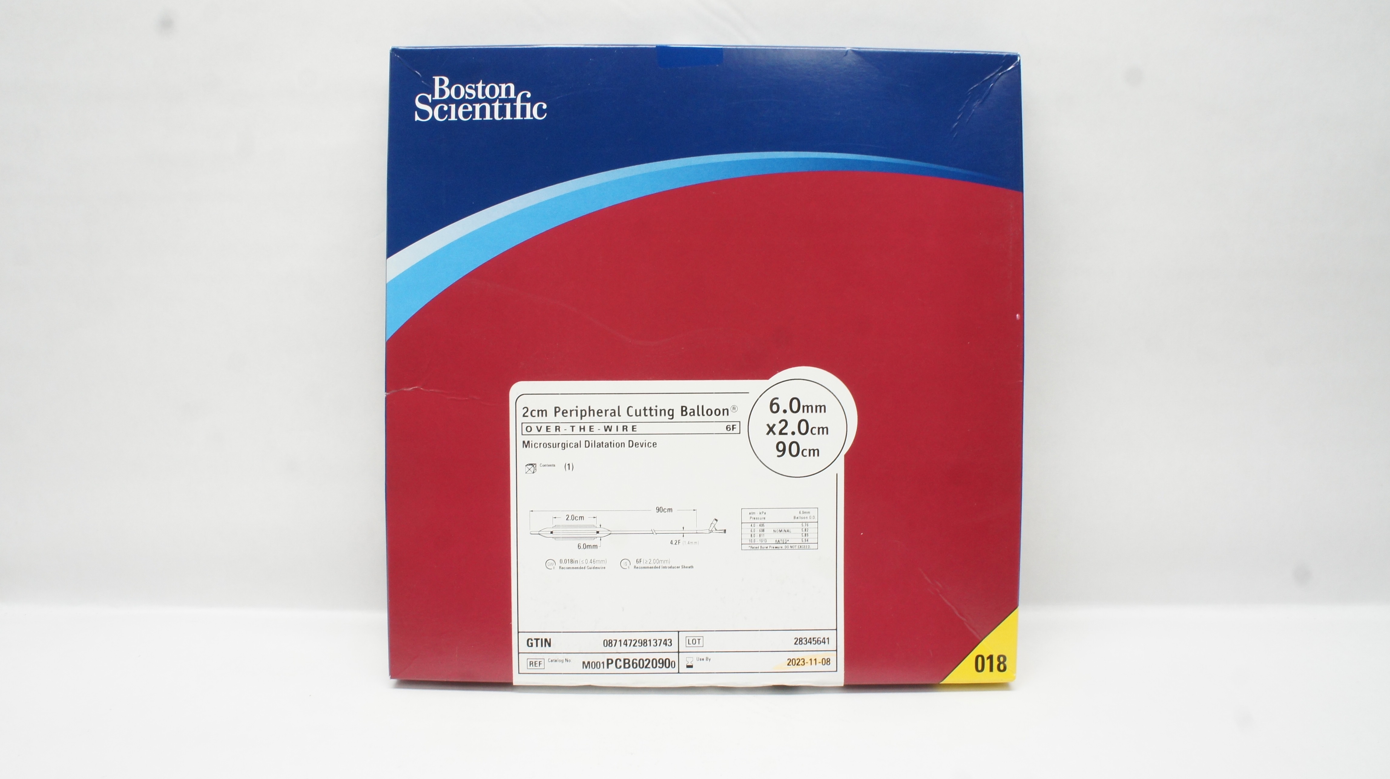 Boston Scientific M001PCB6020900 Peripheral Cutting Balloon 6.0mm x 2.0 x 90cm(x)