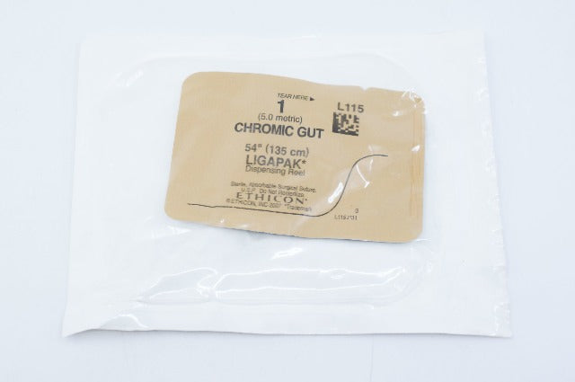 Ethicon L115 1 CHROMIC GUT, LIGAPAK, Dispensing Reel, 54inch (x)