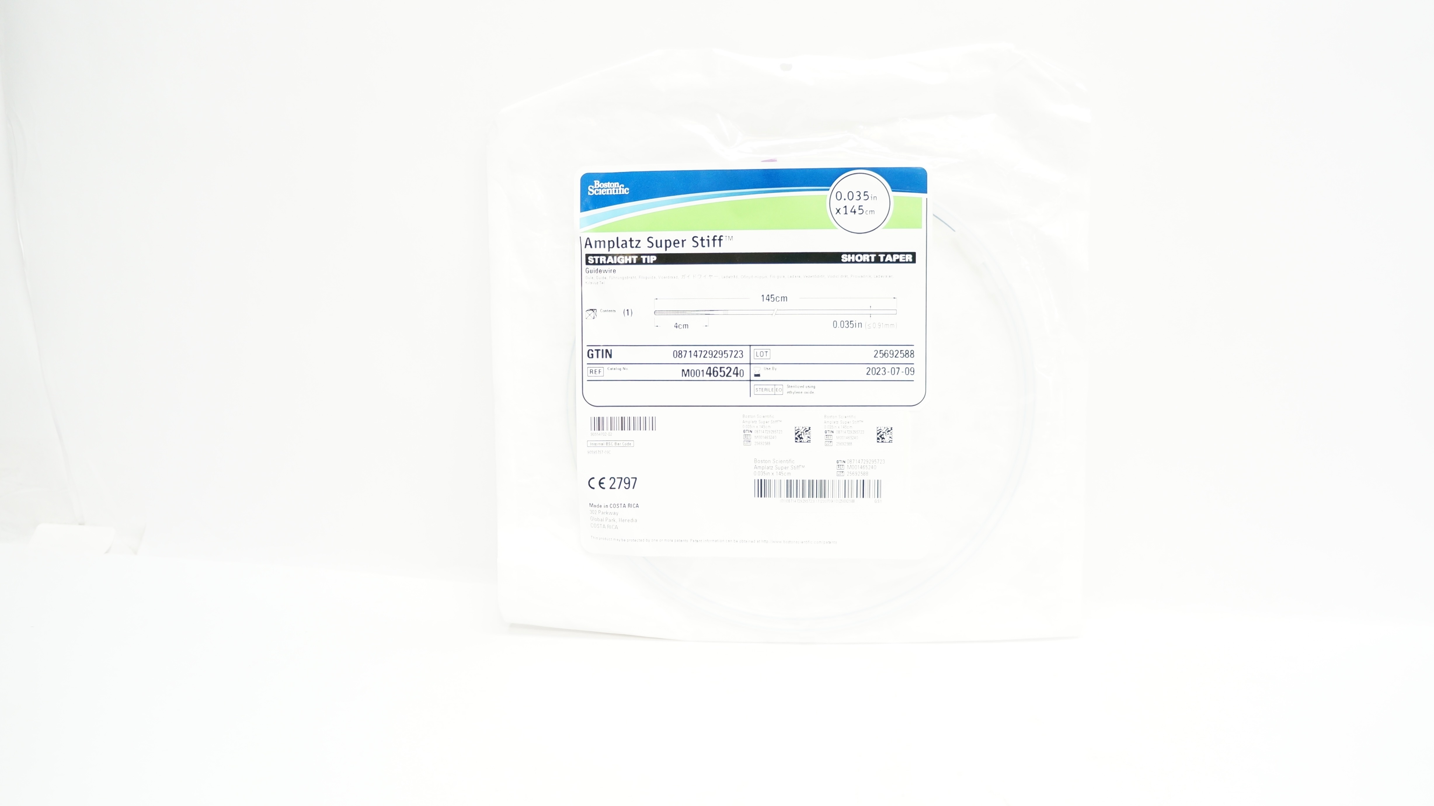 Boston Scientific 46524 Amplatz Super Stiff Guidewire 0.035inch x 145cm (x)