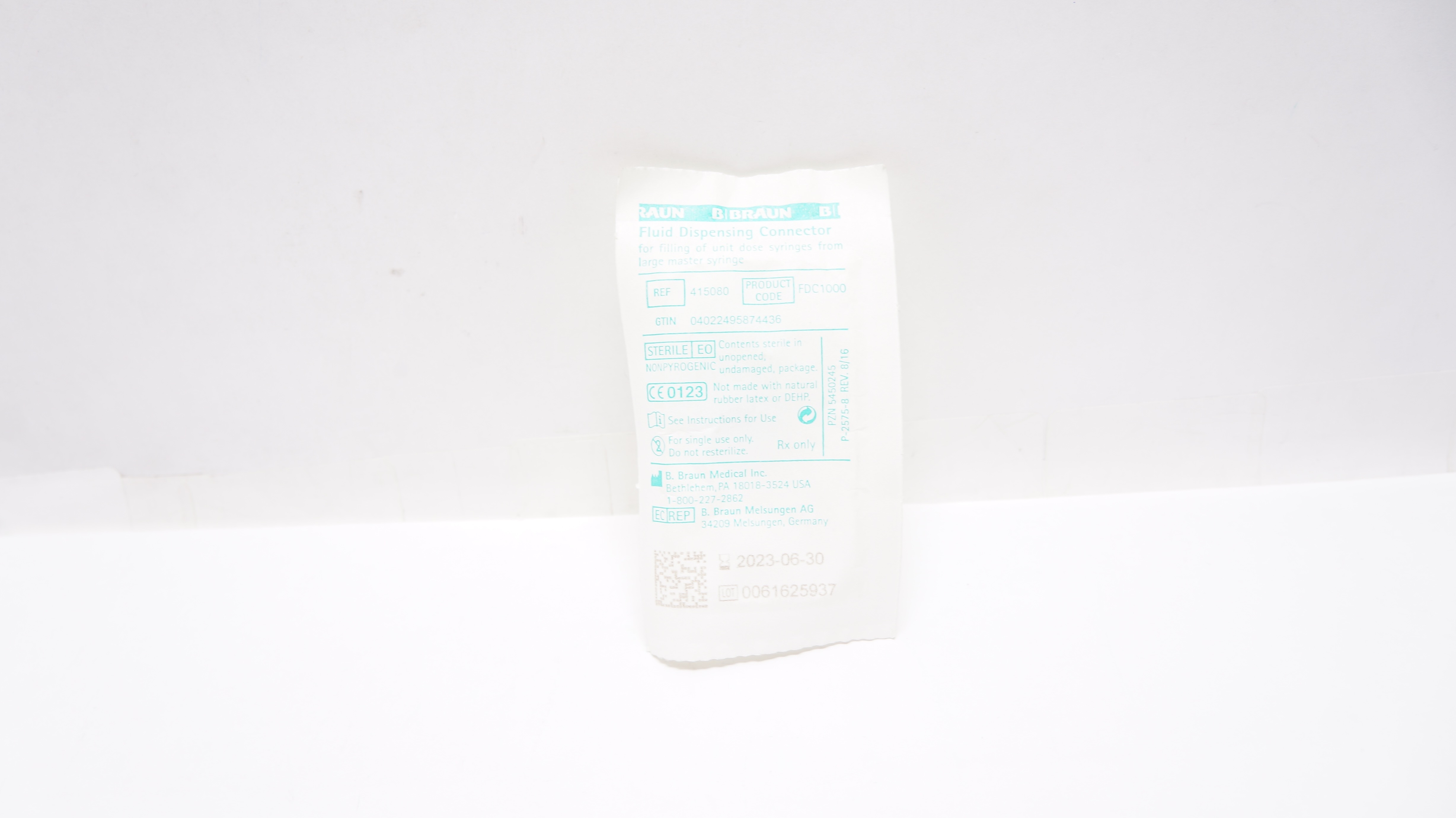 Braun 415080 Fluid Dispensing Connector (x)