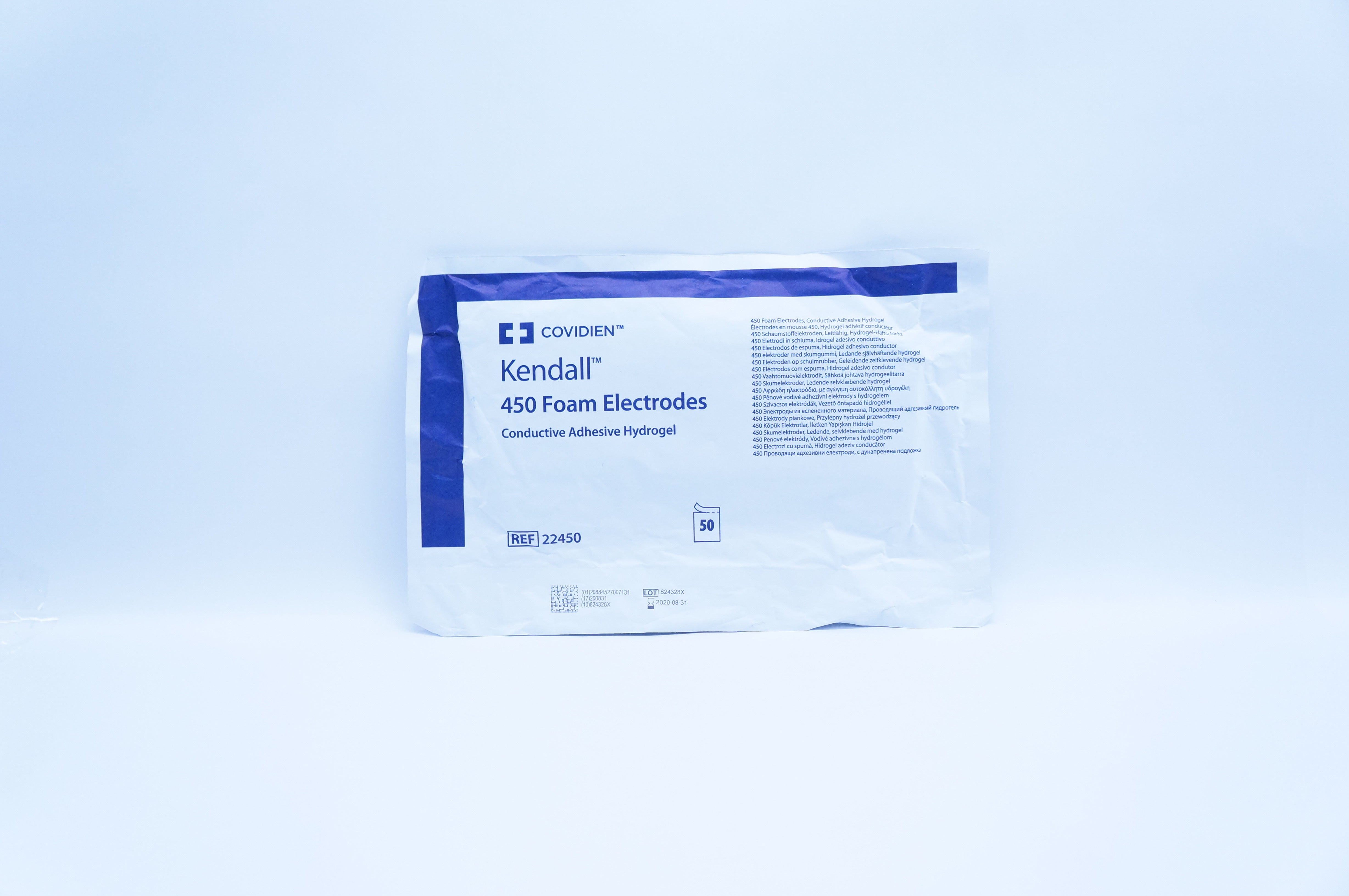 Covidien 22450 Foam Electrodes Conductive Adhesive Hydrogel (x) - Pack of 50
