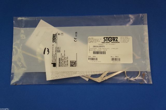 Karl Storz 28163DSS Scissors Very Delicate Straight Working Length 15cm
