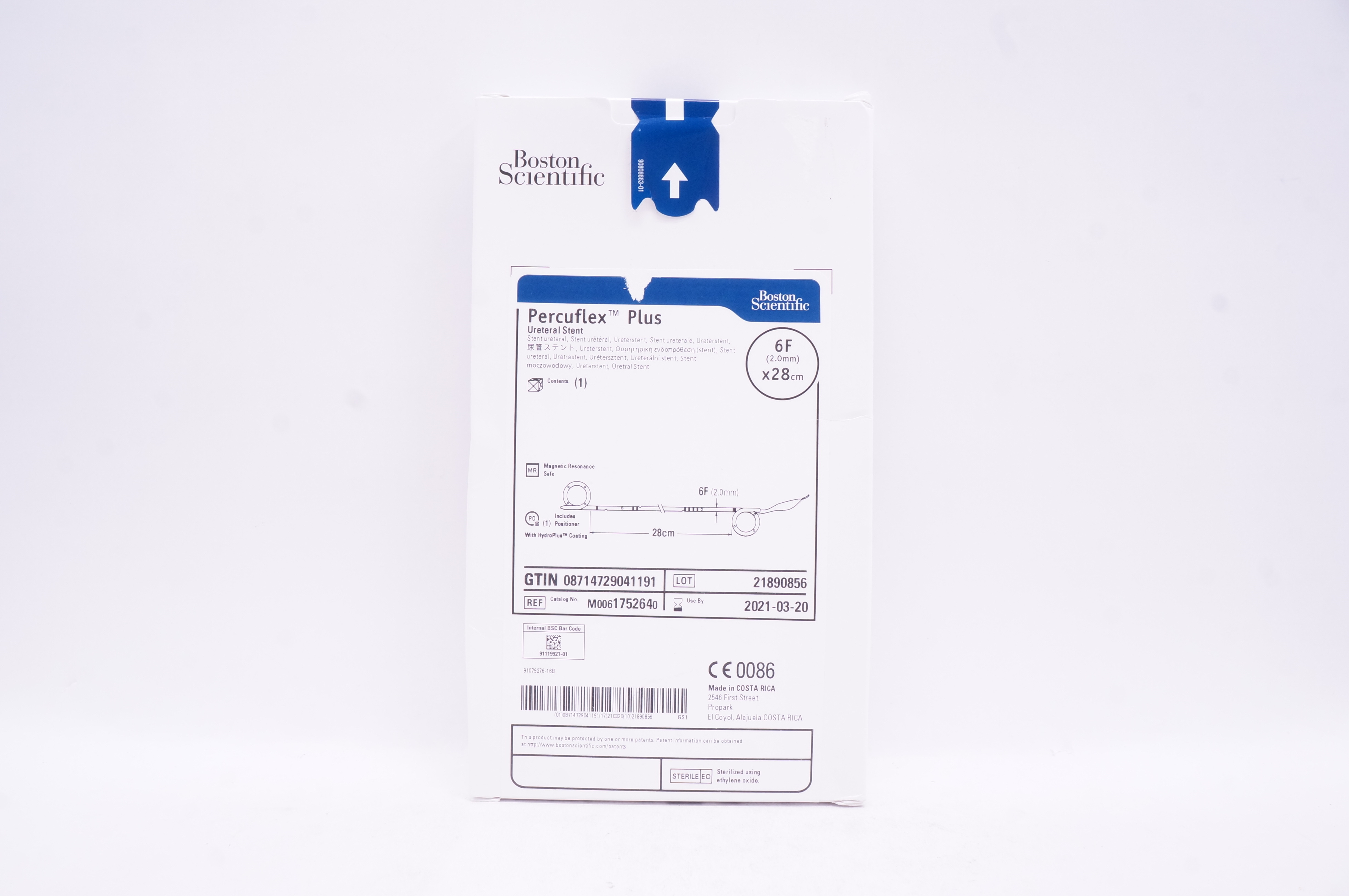 Boston Scientific 175264 Percuflex Plus Ureteral Stnt 6F x 28cm (x)