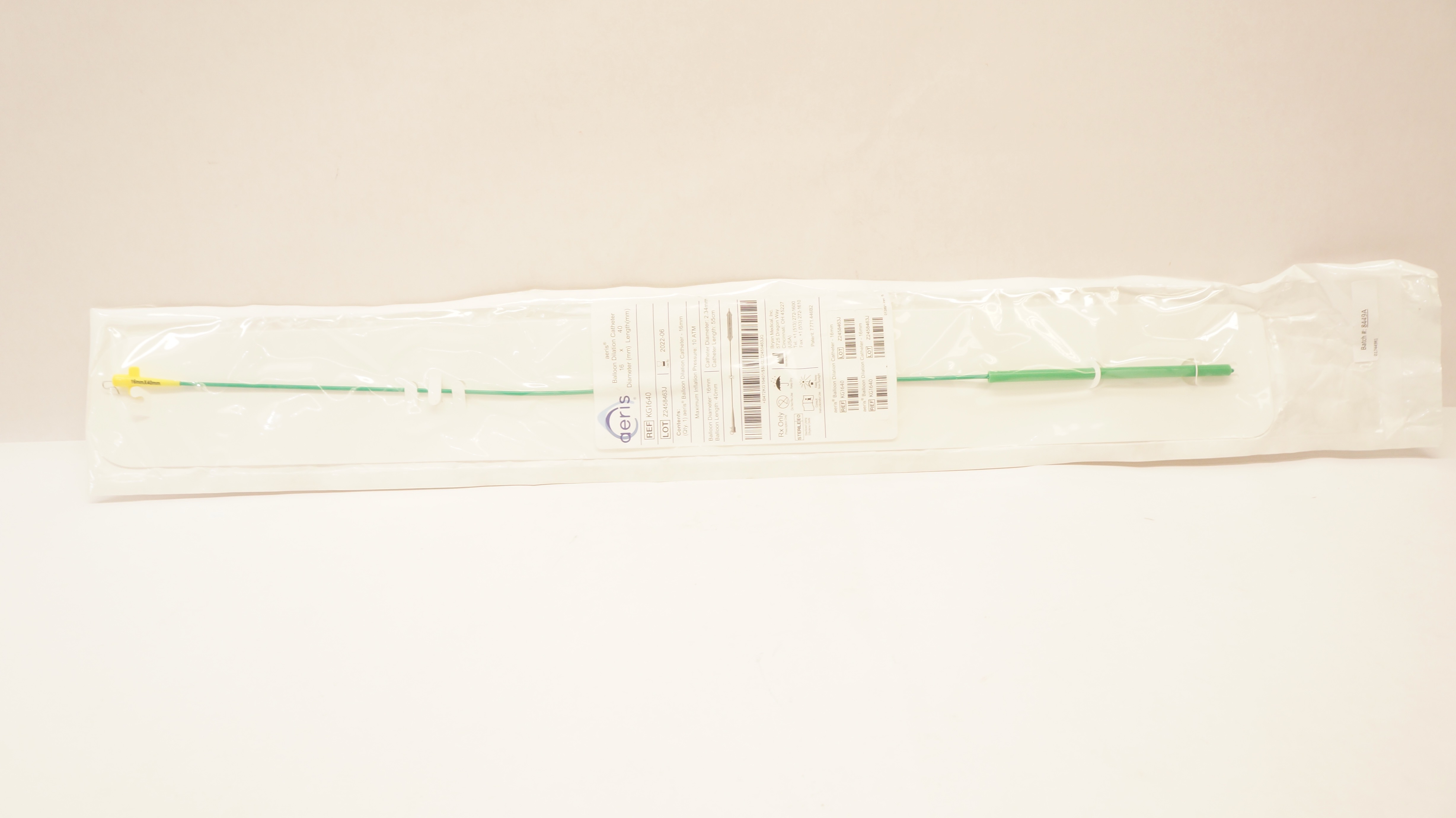 Bryan Medical KG1640 Aeris Balloon Dilation Cath. 16mm x 40mm, 55cm (x)