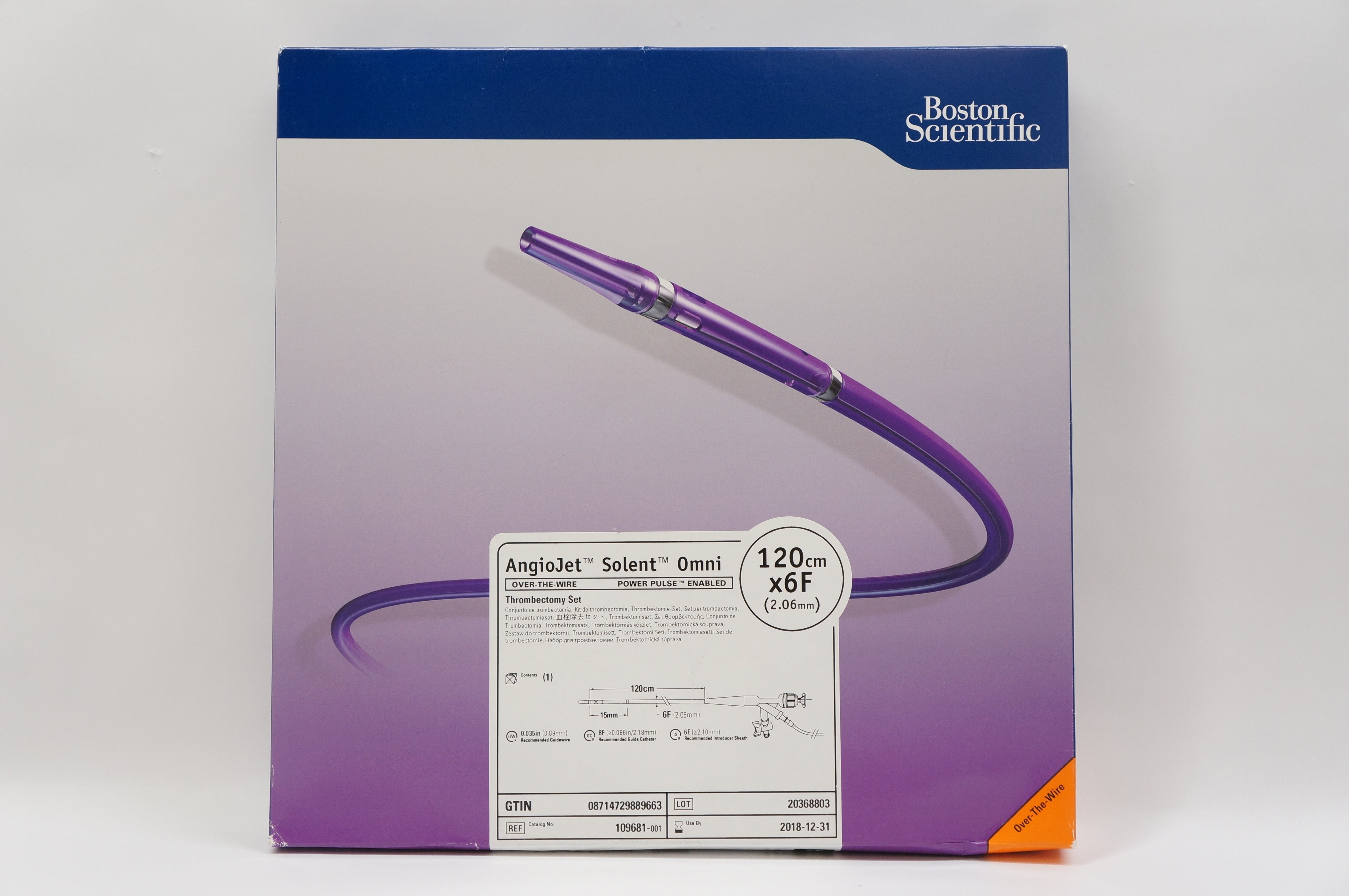 Boston Scientific 109681-001 AngioJet Solent Omni, 120cm x 6F (x)