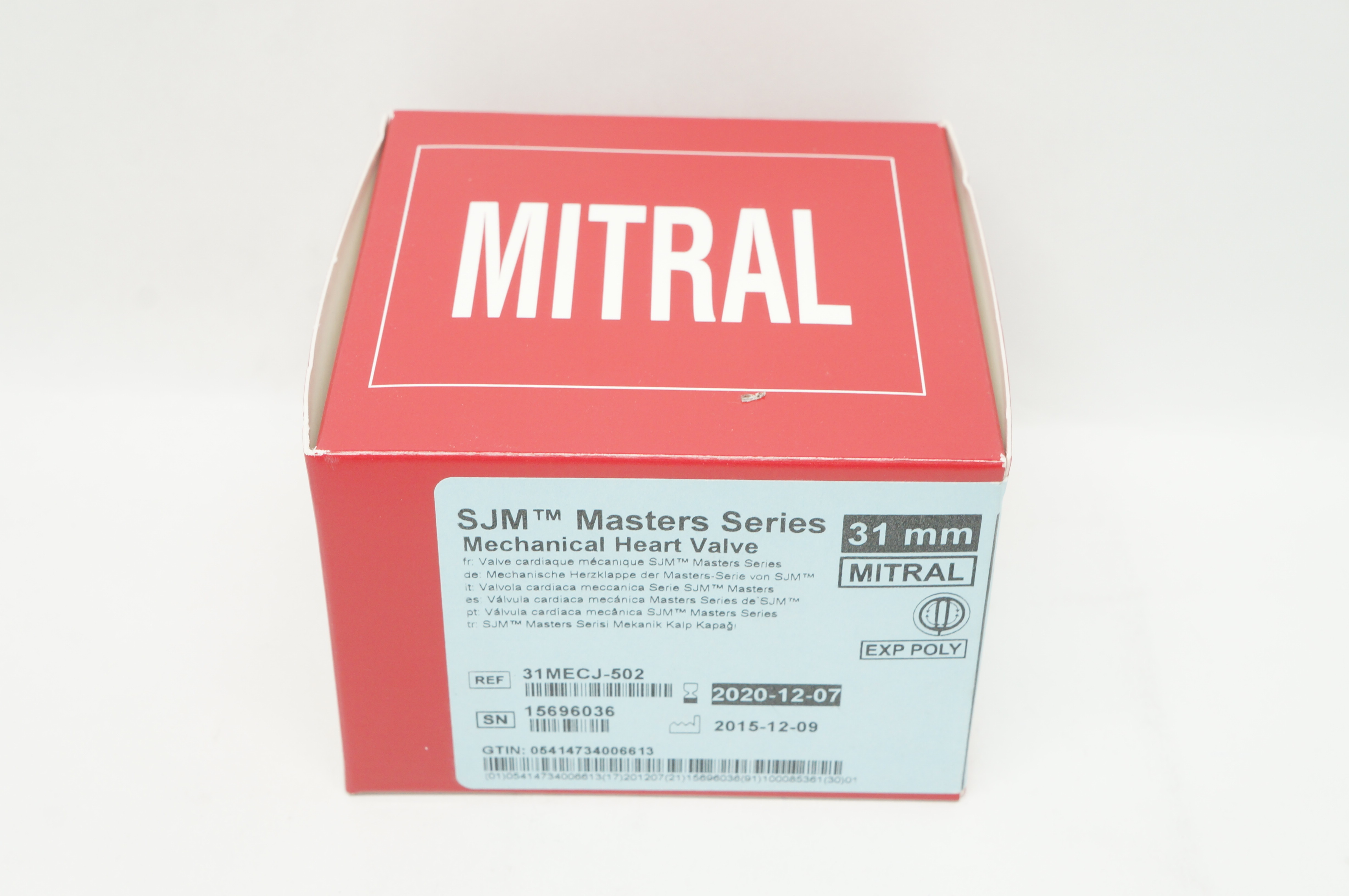 St. Jude Medical 31MECJ-502 SJM Mechanical Heart Valve Mitral 31mm (x)