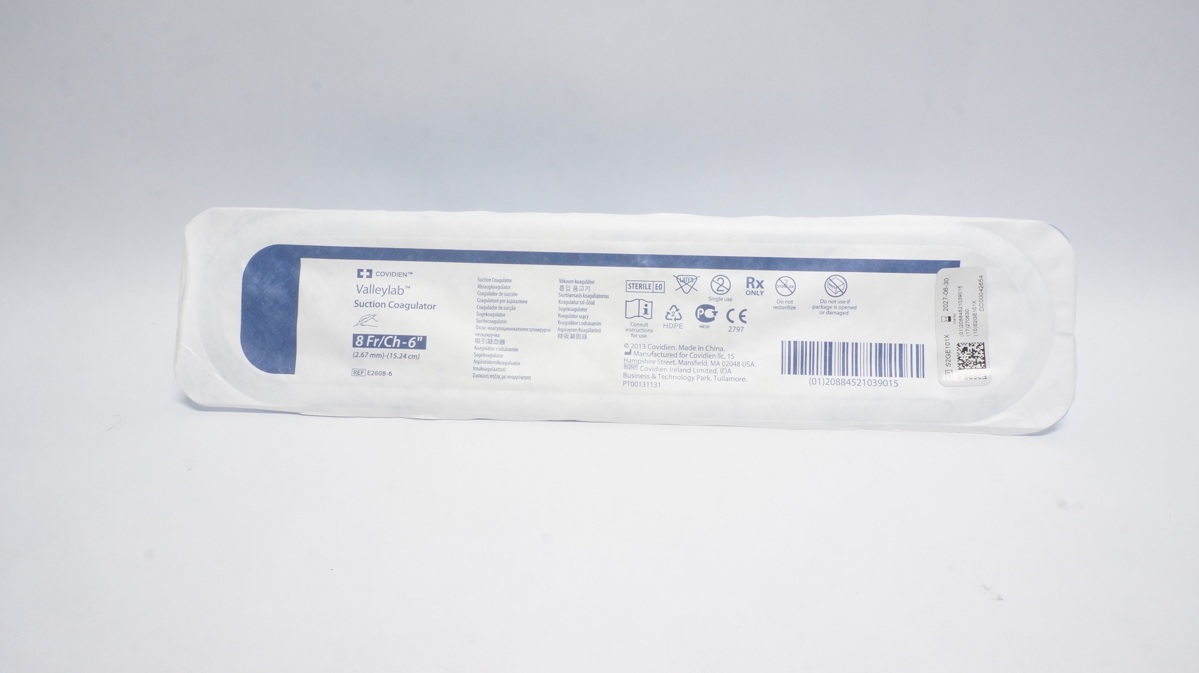Covidien E2608-06 Valleylab Suction Coagulation 8r/Ch-6In