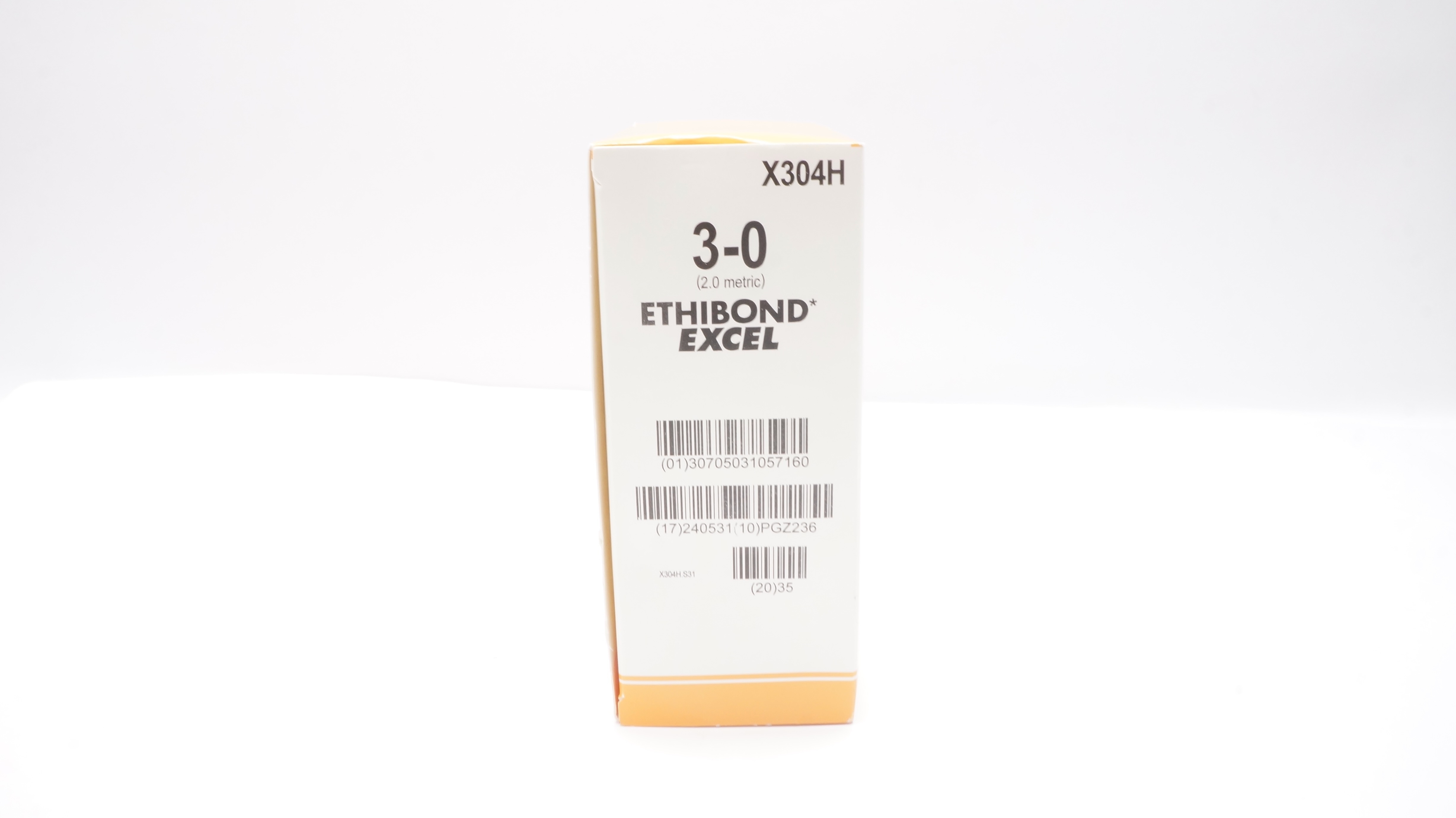 Ethicon X304H 3-0 Ethibond Excel Polyester Stre Green Braided 30in(x)- Box of 34